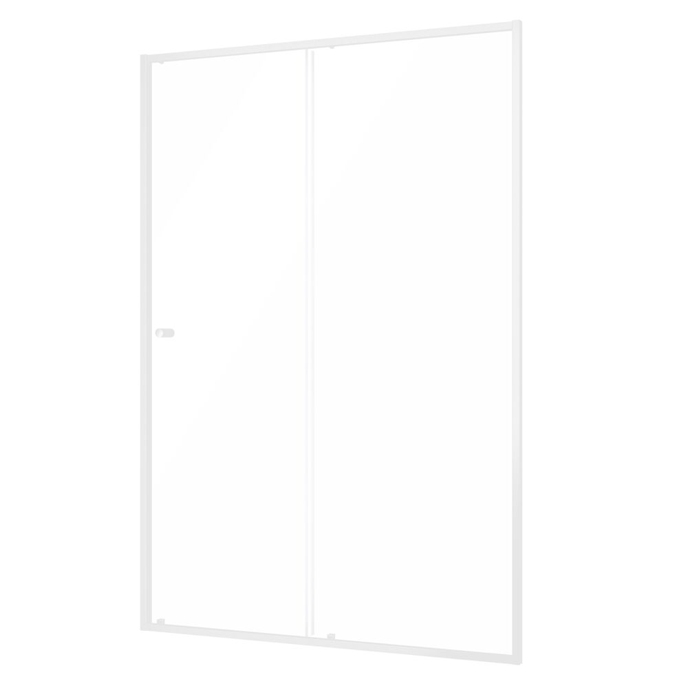 Sealskin Contour puerta de ducha 140 cm corredera blanco mate/vidrio transparente CD121406025100