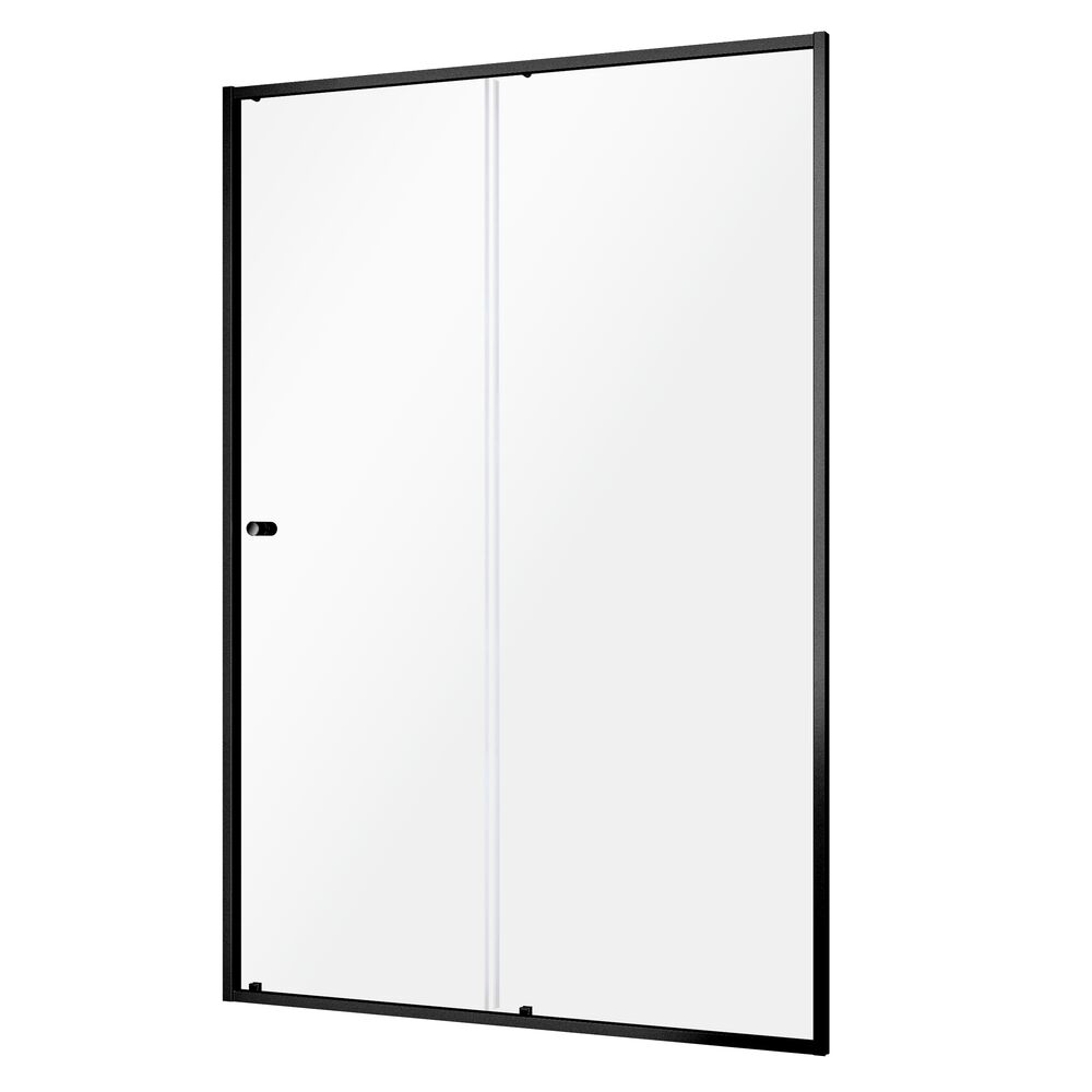 Sealskin Contour puerta de ducha 140 cm corredera negro mate/vidrio transparente CD121406195100