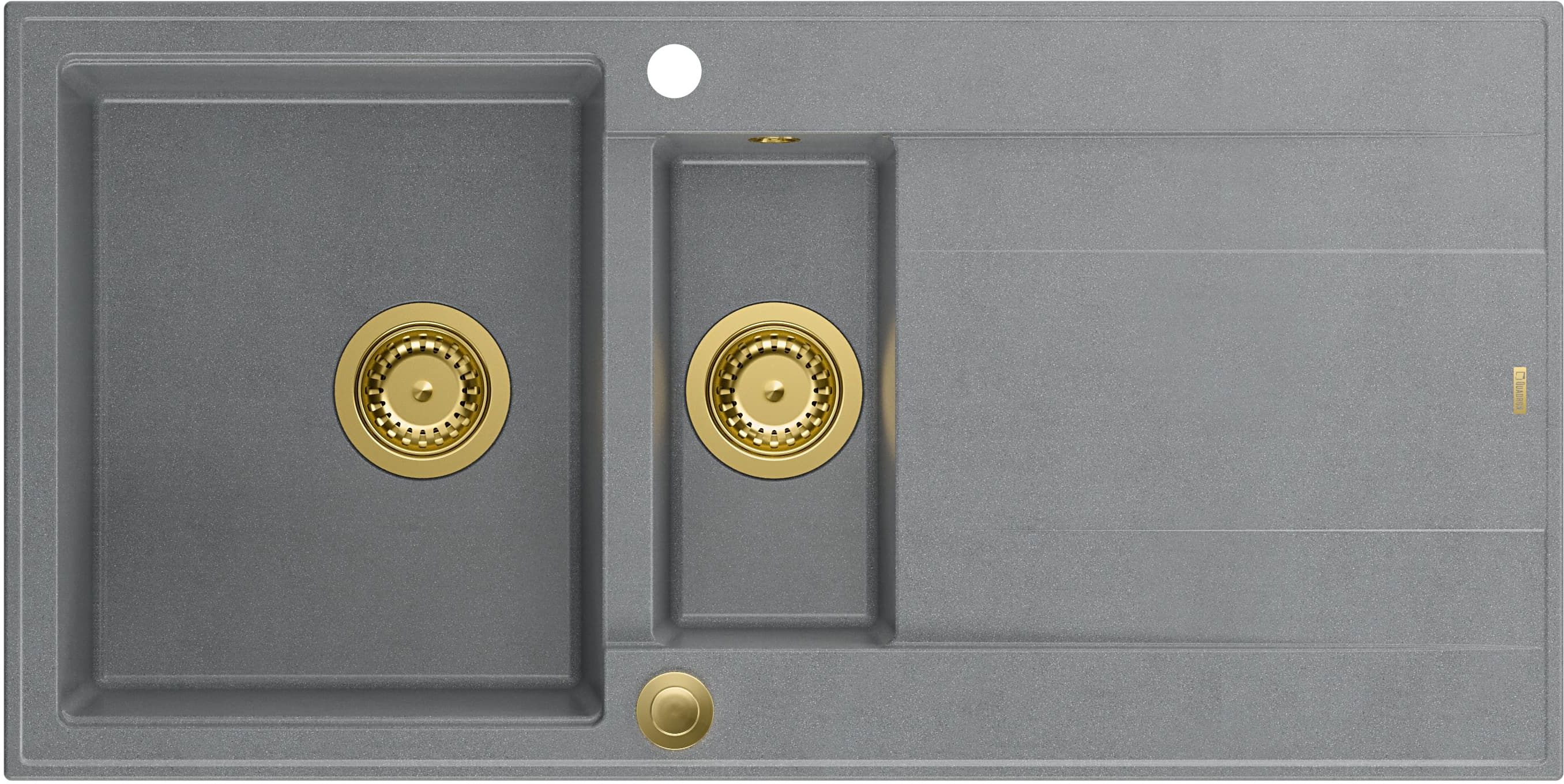 Quadron Evan fregadero graniteq 100x50 cm gris/grafito/ónix HQE5510050U5_PVDG1_P2O