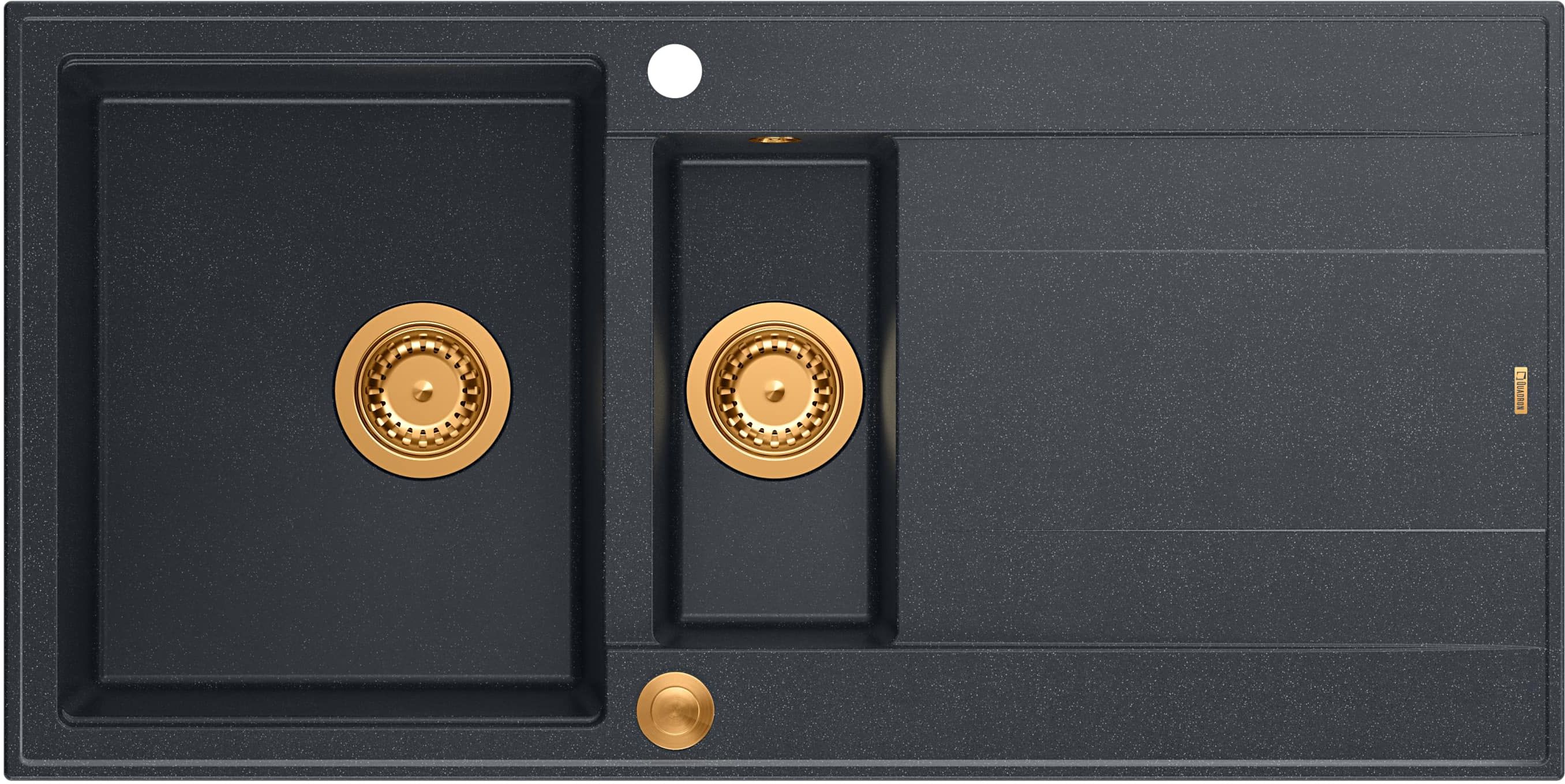 Quadron Evan fregadero graniteq 100x50 cm negro HQE5510050U8_PVDC1_P2O