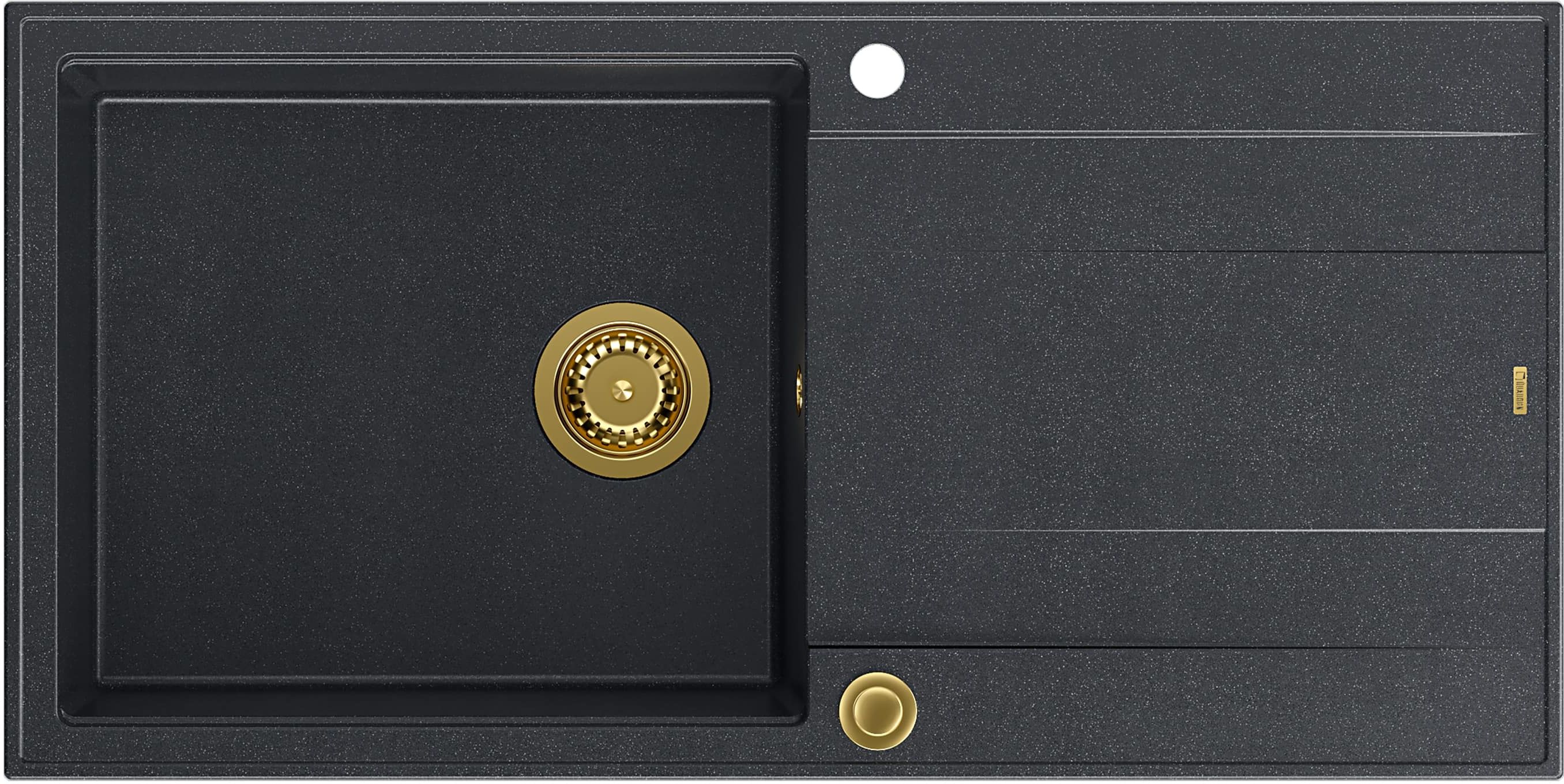 Quadron Evan fregadero graniteq 100x50 cm negro HCQE10050U8_PVDG1_P2O