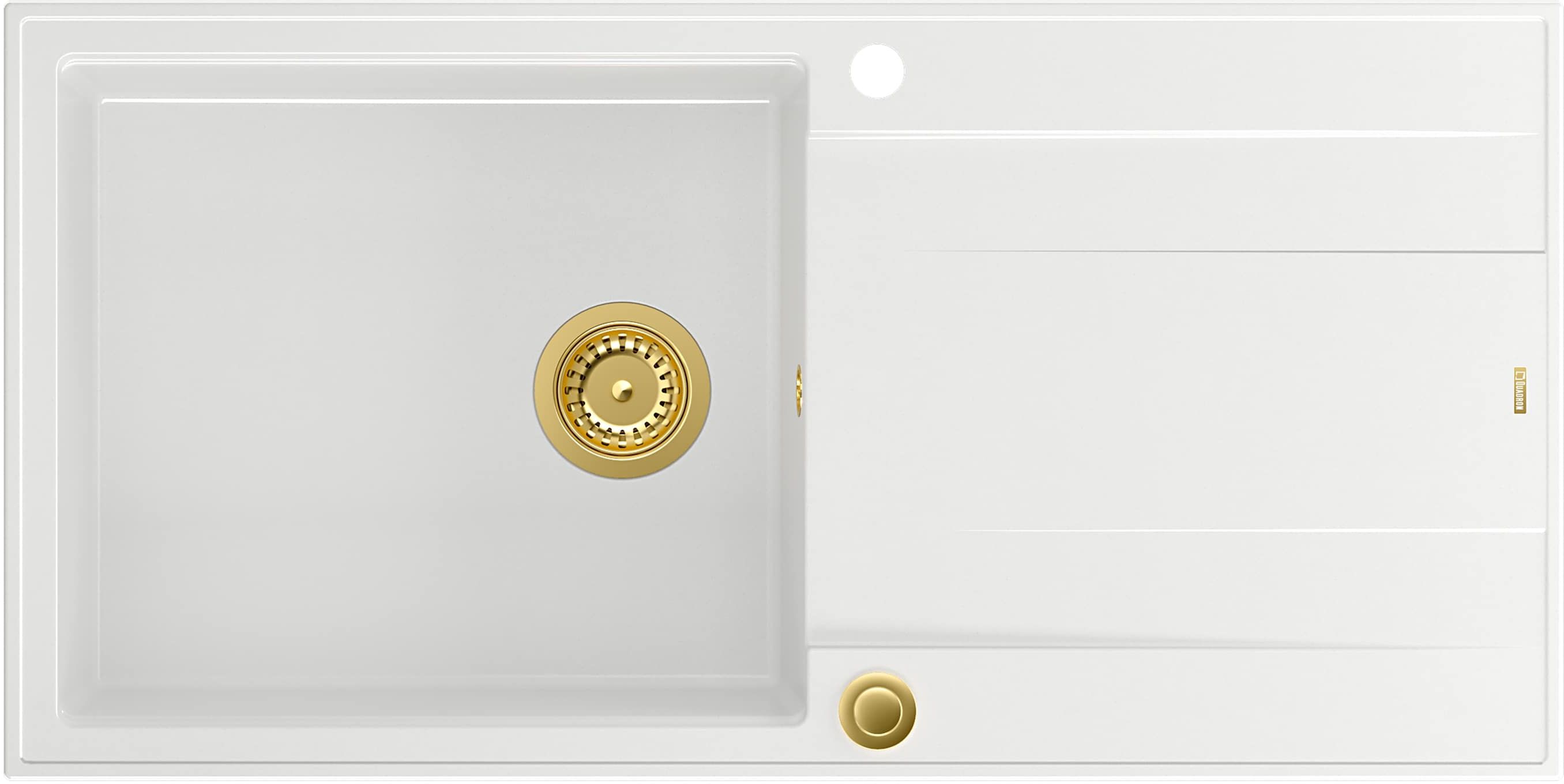 Quadron Evan fregadero graniteq 100x50 cm blanco HCQE10050U1_PVDG1_P2O