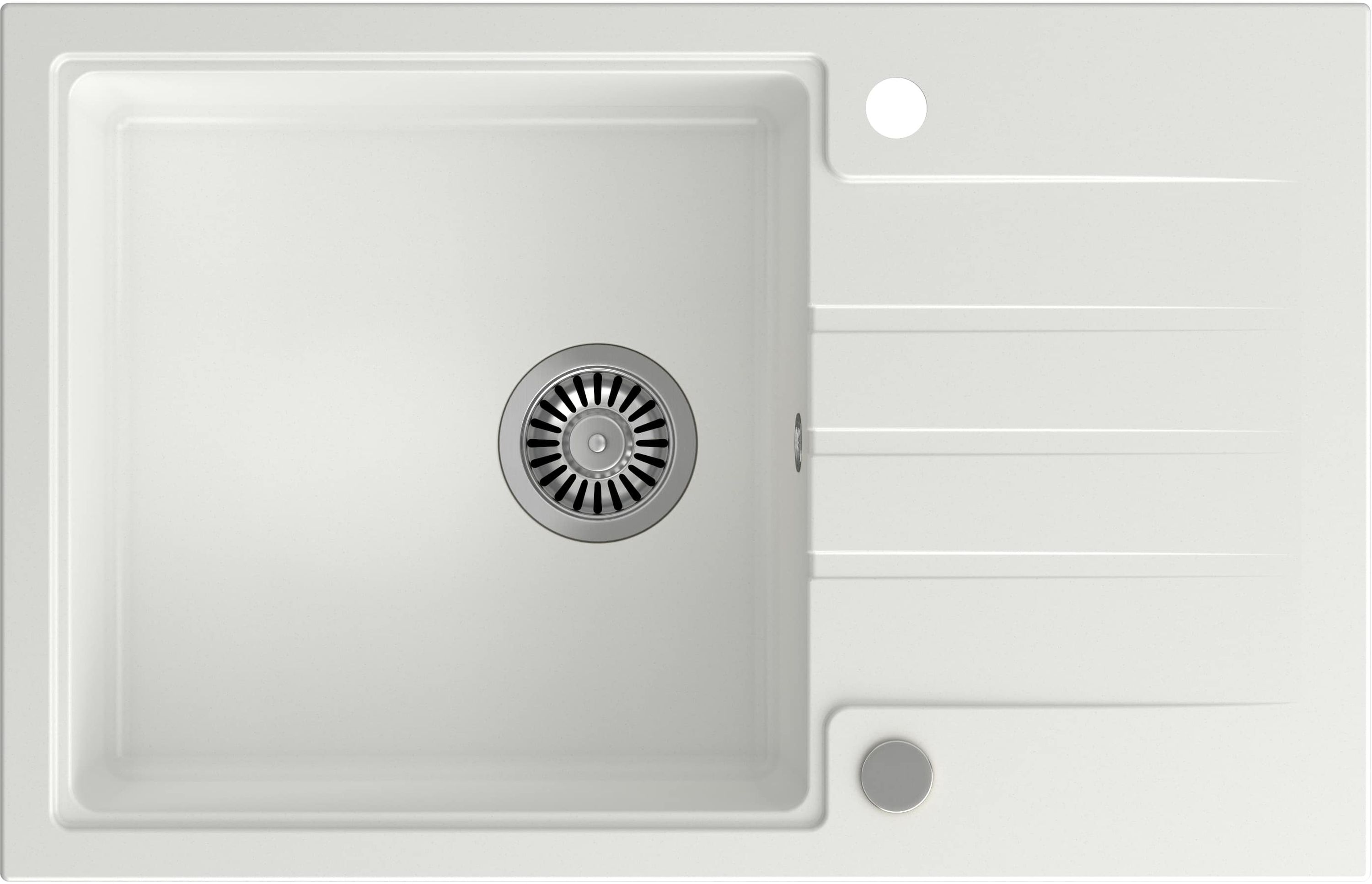 Quadron Peter fregadero graniteq 78x50 cm blanco HCQP7850BIK