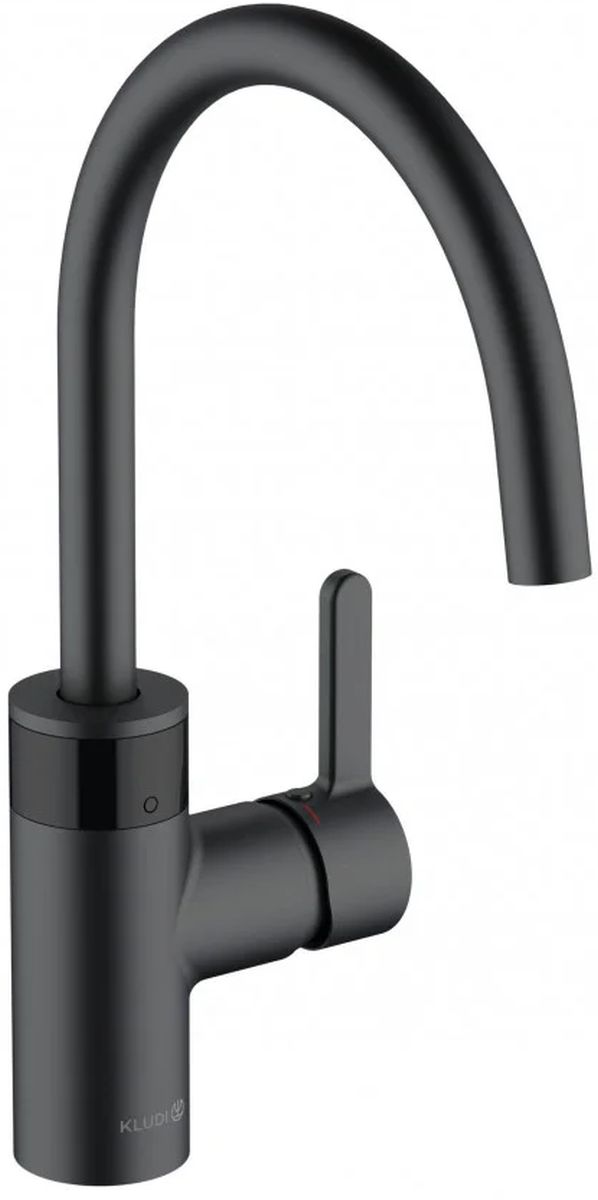 Kludi E-Go grifo de cocina de pie negro 422106675