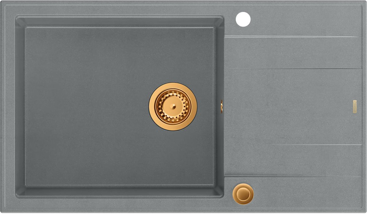 Quadron Evan fregadero graniteq 86x50 cm gris/grafito/ónix HCQE58650U5_PVDC1_P2O