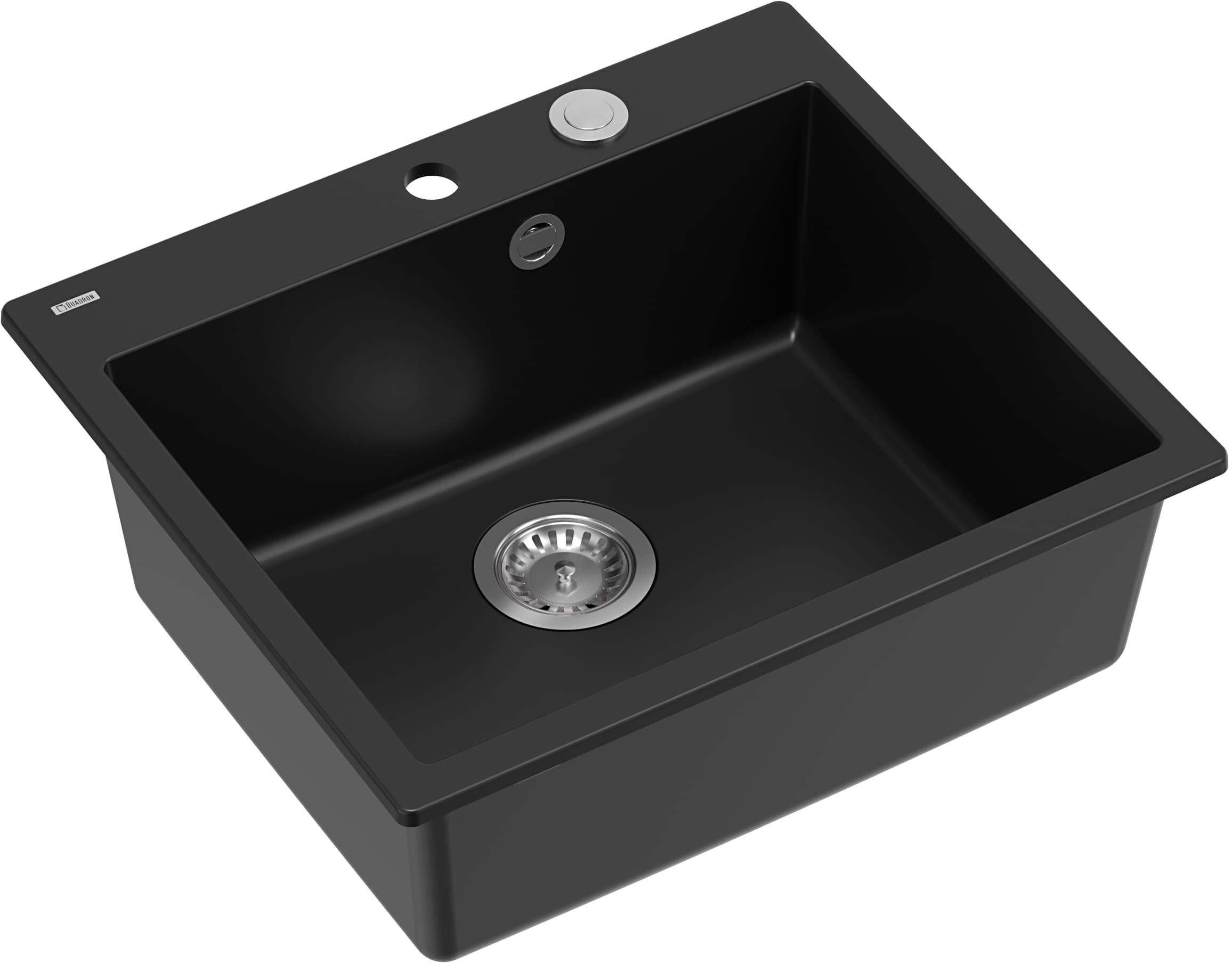 Quadron Morgan fregadero graniteq 57x50 cm negro HB8304U7-BS_P2O