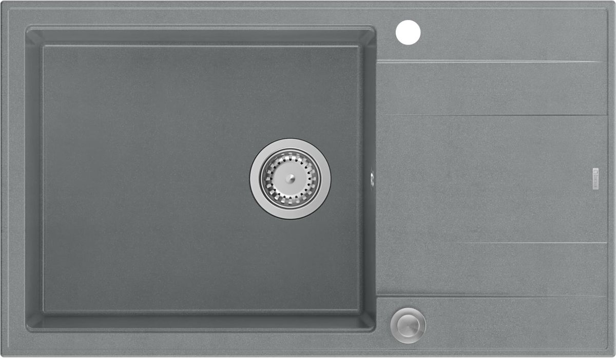 Quadron Evan fregadero graniteq 86x50 cm gris/grafito/ónix HCQE58650U5_BS_P2O