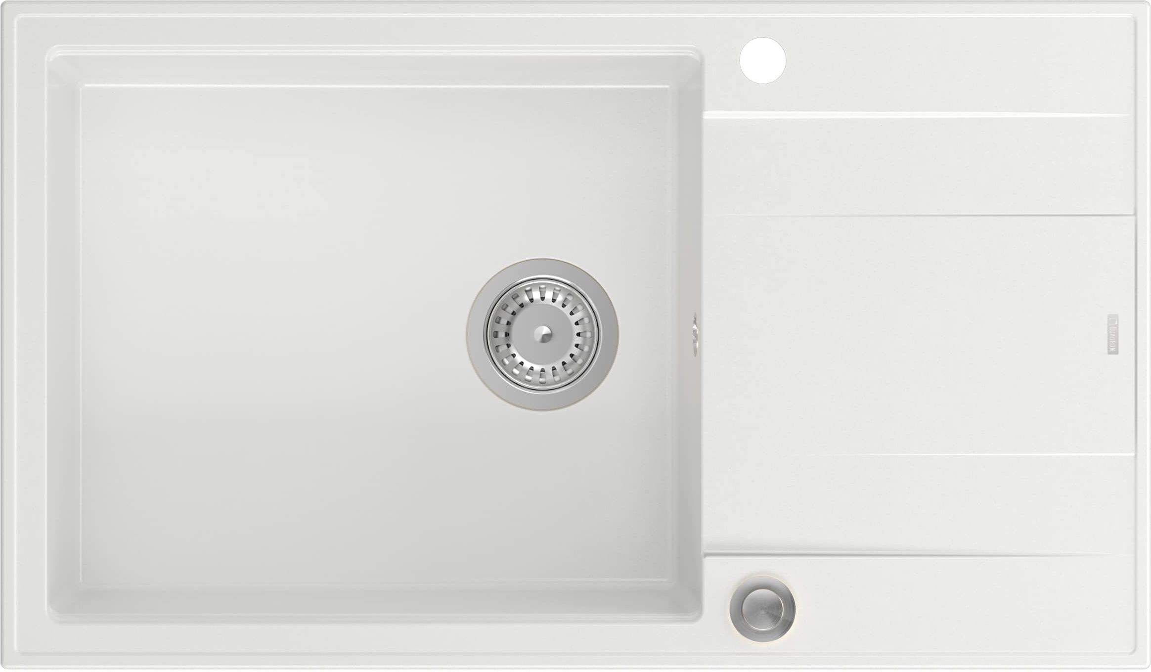 Quadron Evan fregadero graniteq 86x50 cm blanco HCQE58650U1_BS_P2O