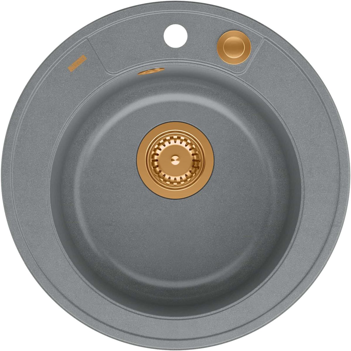 Quadron Morgan fregadero graniteq 51x51 cm gris/grafito/ónix HB8301U5-C1_P2O