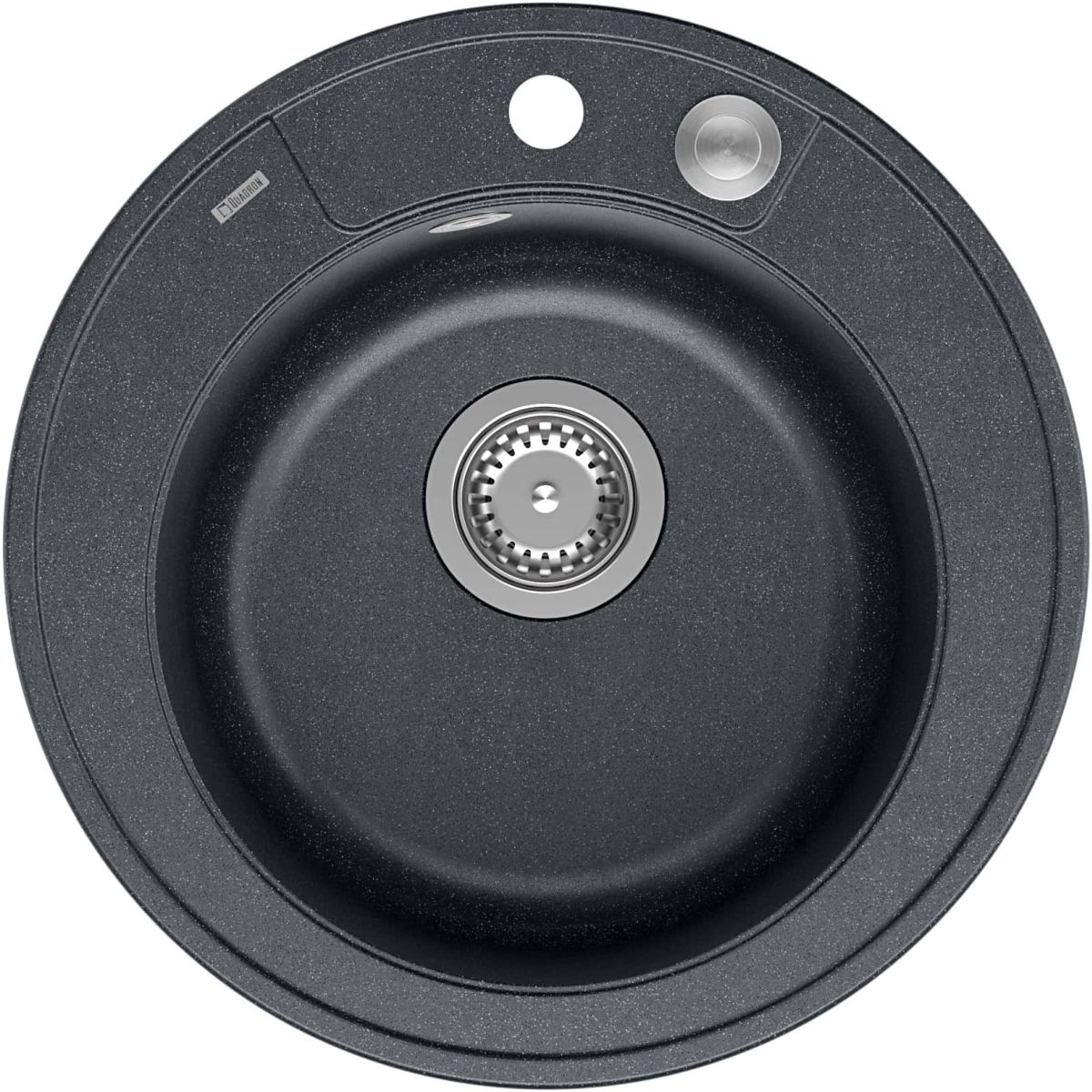 Quadron Morgan fregadero graniteq 51x51 cm negro HB8301U7-BS_P2O