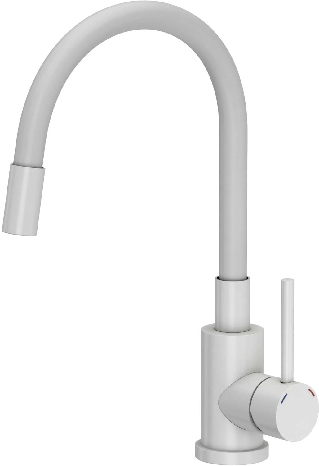 Quadron Maggie grifo de cocina de pie blanco 3323503WHM