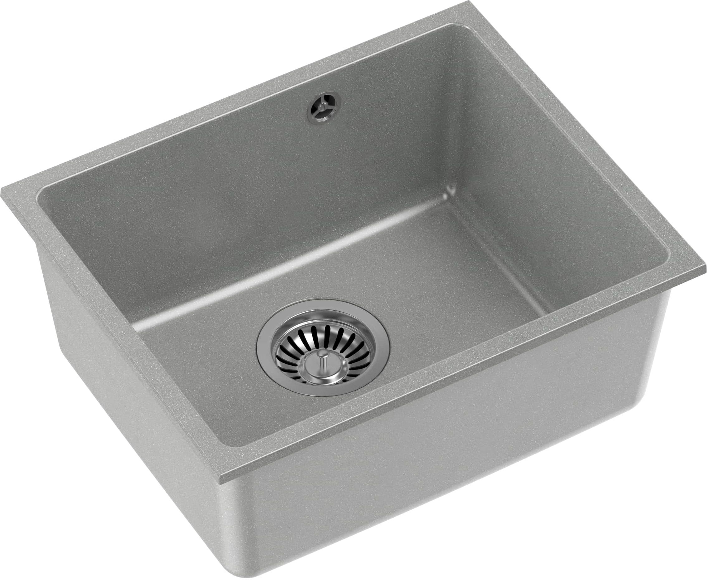 Quadron Alec fregadero graniteq 46x37.5 cm gris/grafito/ónix HQA4640SZK