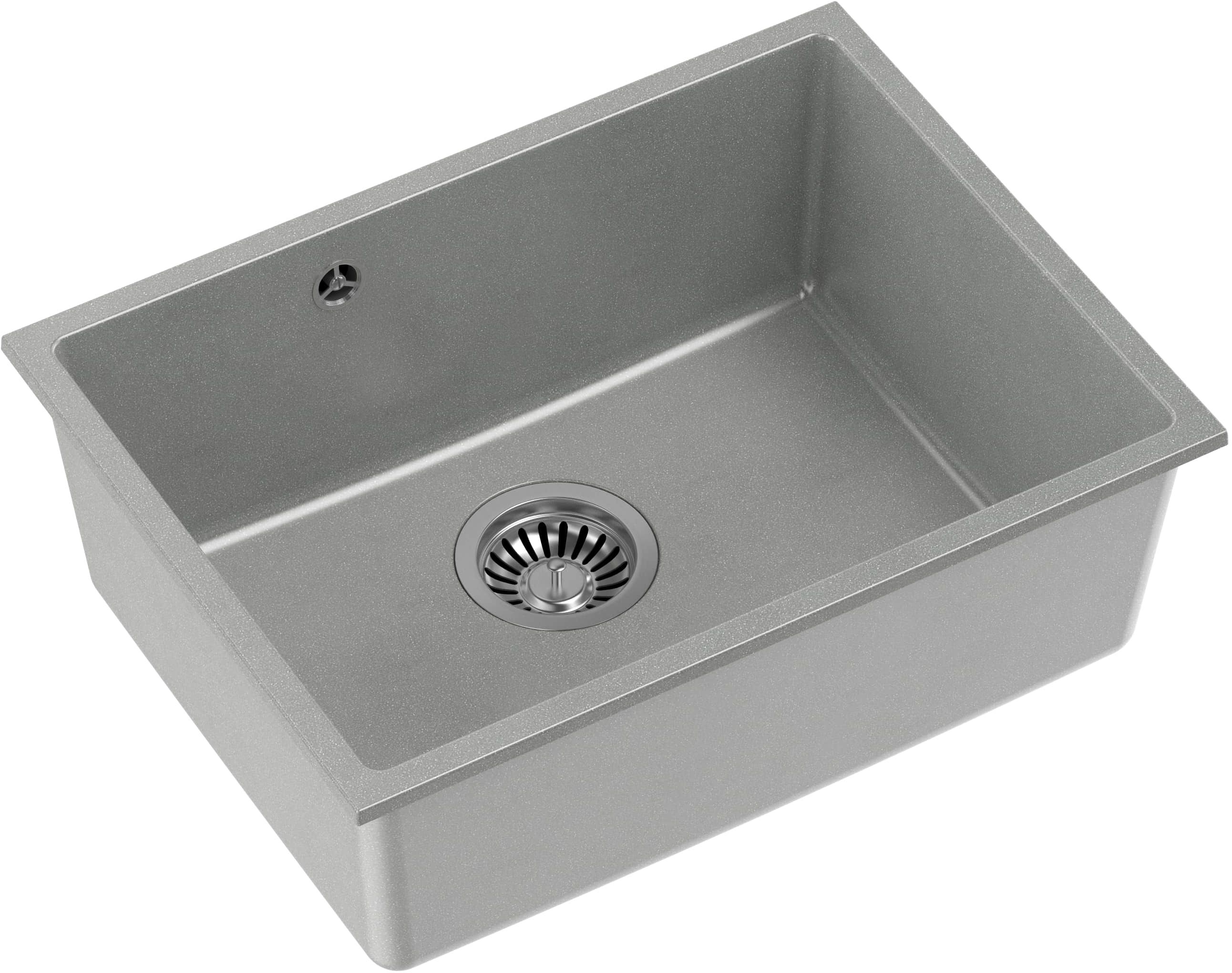 Quadron Alec fregadero graniteq 53.5x40 cm gris/grafito/ónix HQA5340SZK