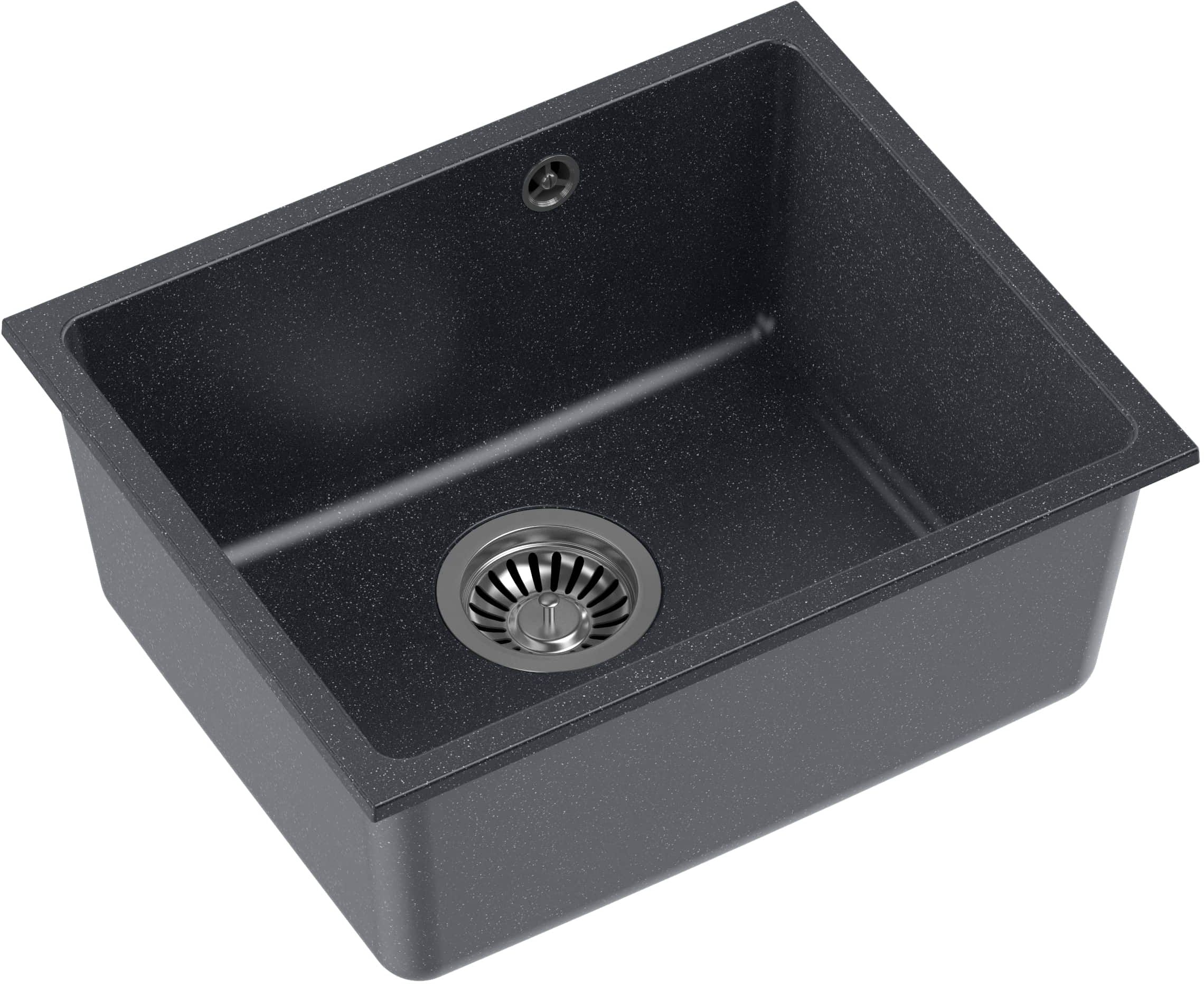 Quadron Alec fregadero graniteq 46x37.5 cm negro HQA4640CZK