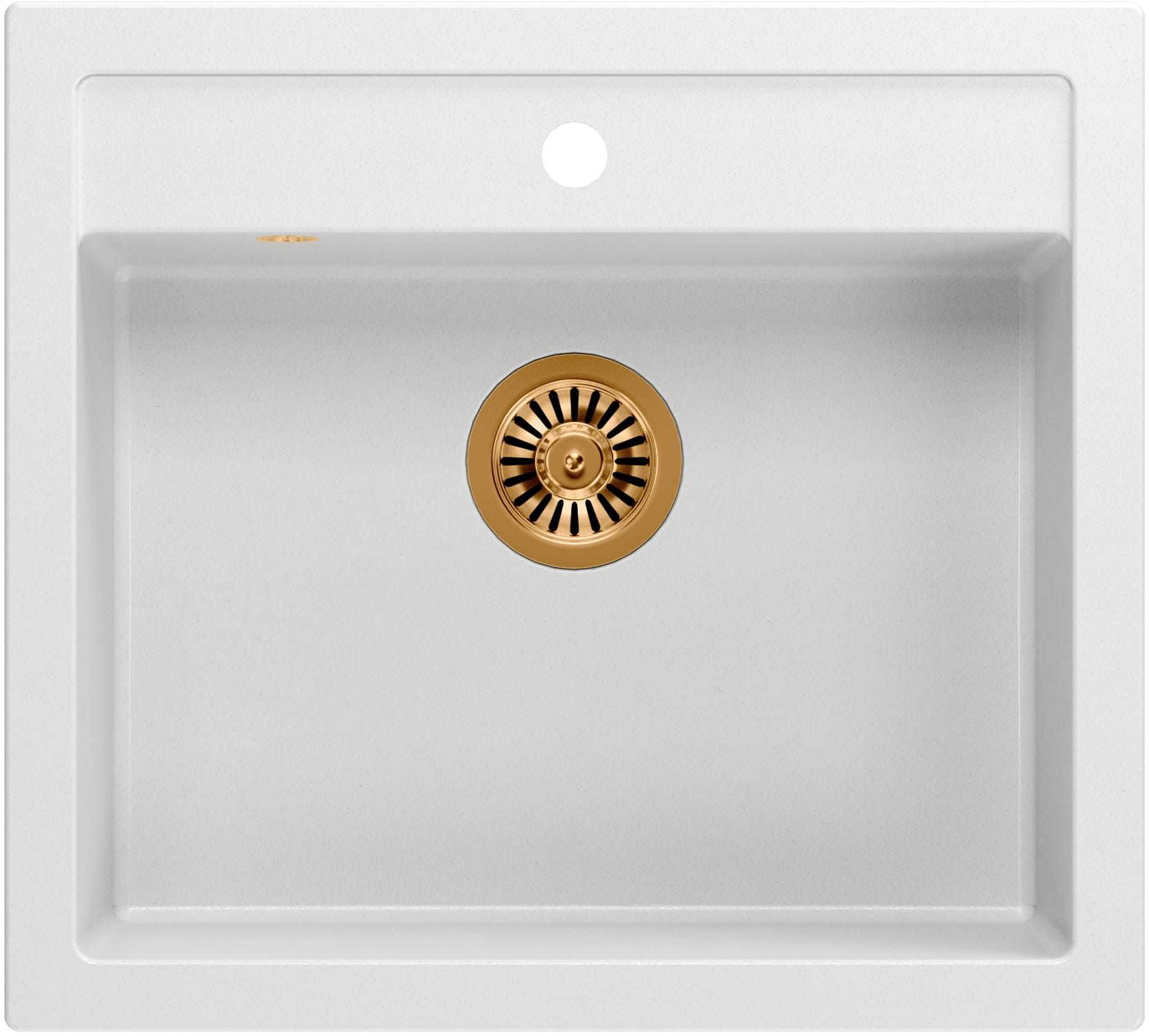 Quadron Bill fregadero graniteq 59.5x54 cm blanco HCQB6054U1_PVDC1