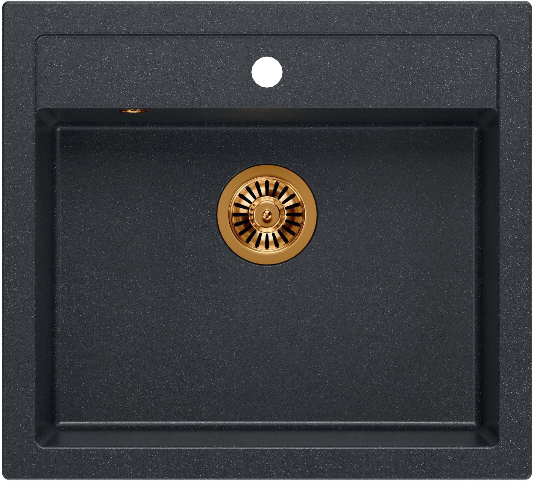 Quadron Bill fregadero graniteq 59.5x54 cm negro HCQB6054U8_PVDC1