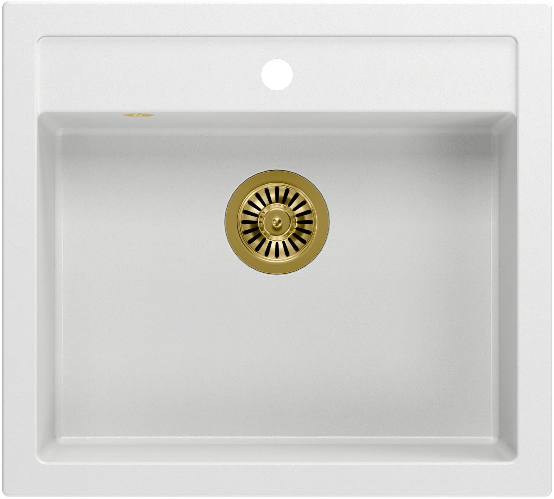 Quadron Bill fregadero graniteq 59.5x54 cm blanco HCQB6054U1_PVDG1