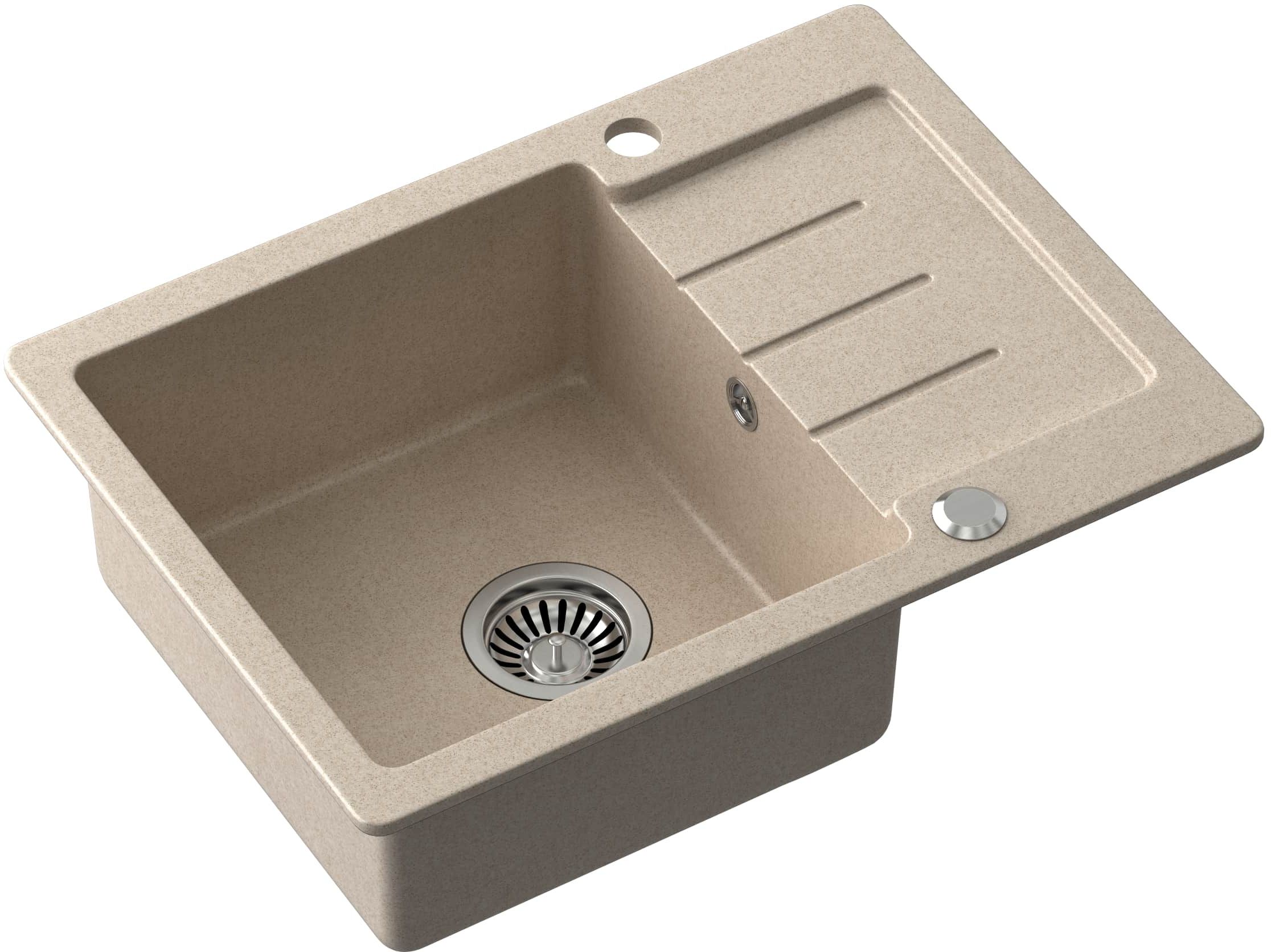 Quadron Johnny fregadero graniteq 60x44 cm beige HCQJ6044BEZK