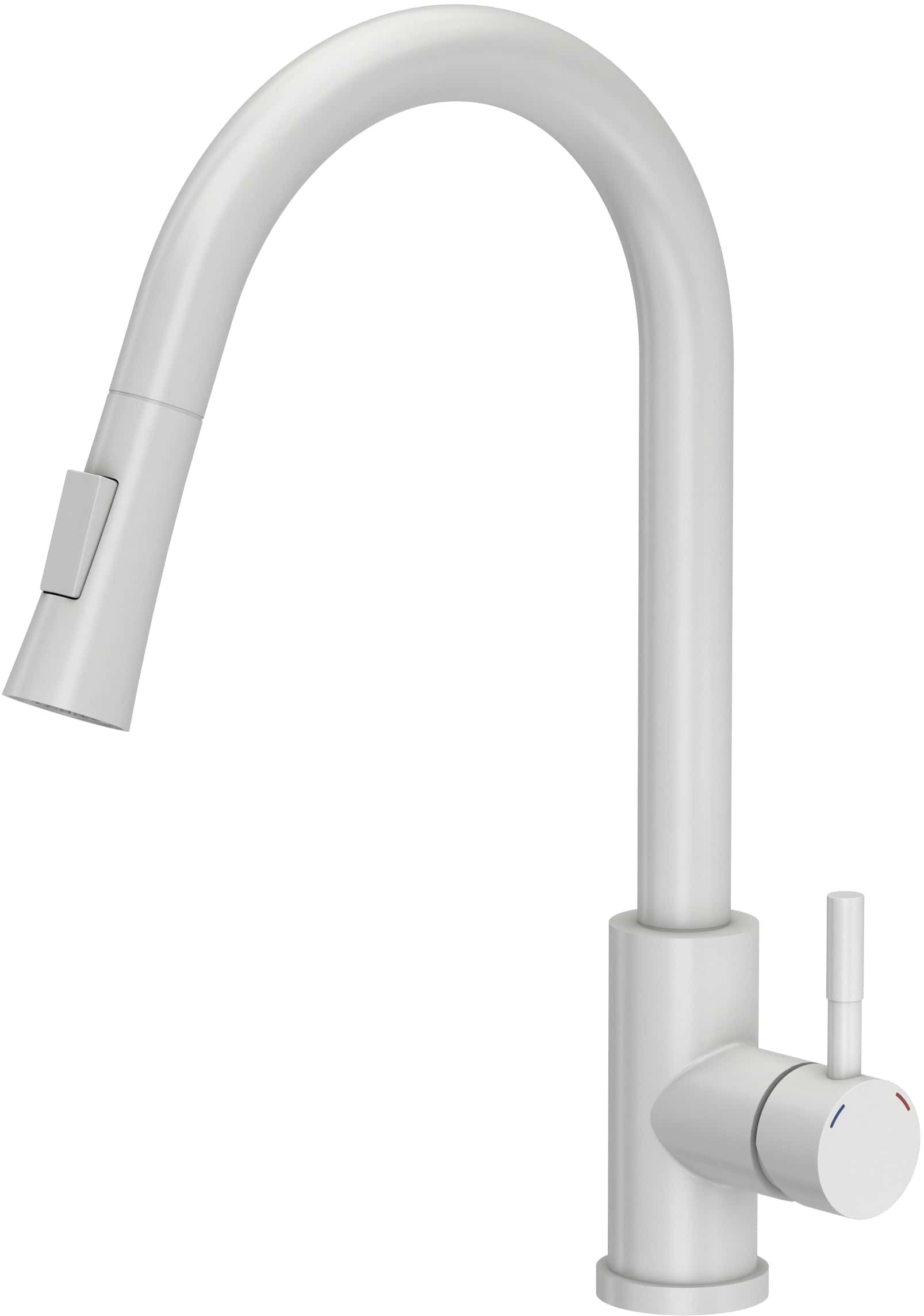 Quadron Julia grifo de cocina de pie blanco 3673500WHM