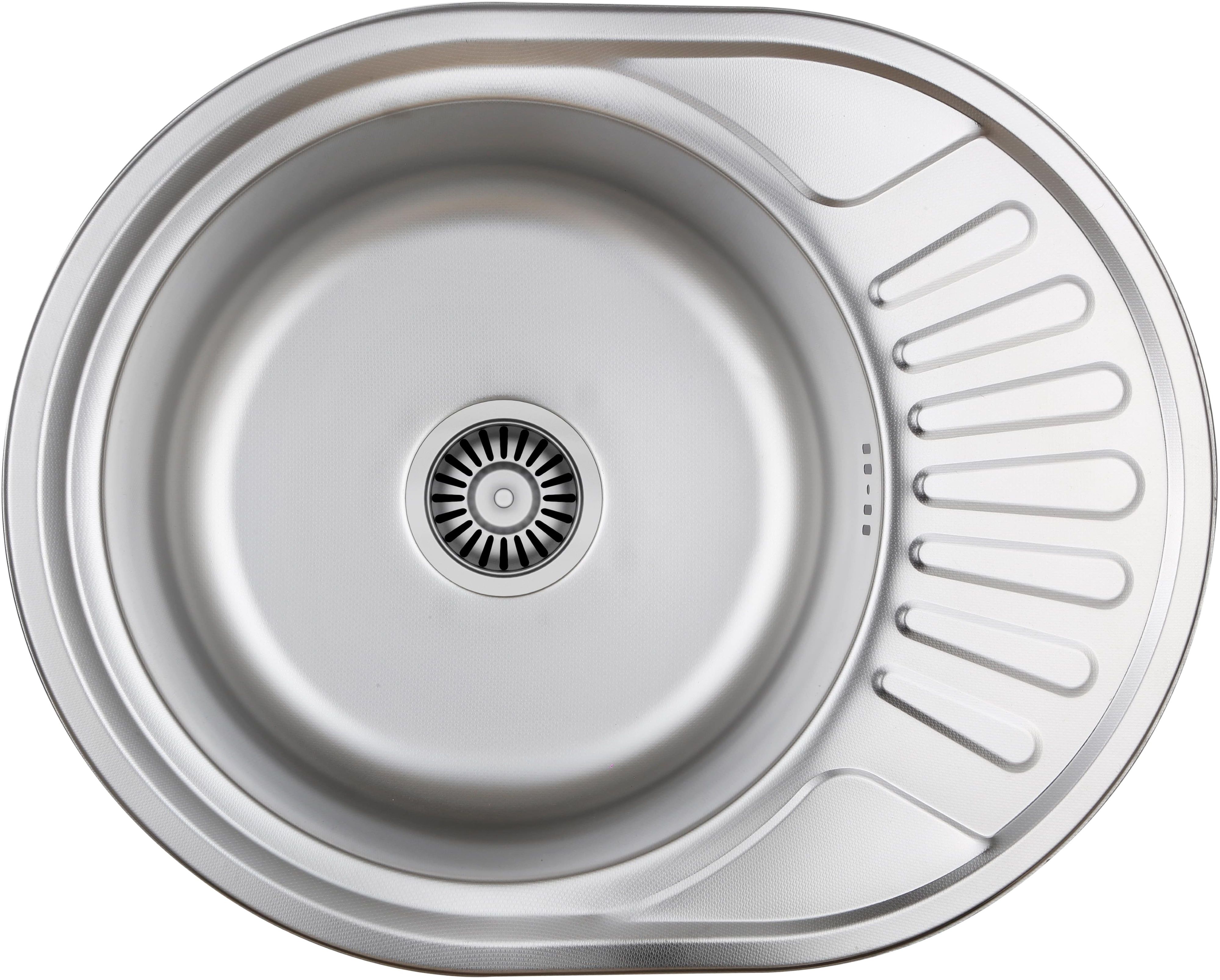 Quadron Jim 216 fregadero de acero con sifón 57x45 cm acero HD216SAT5745