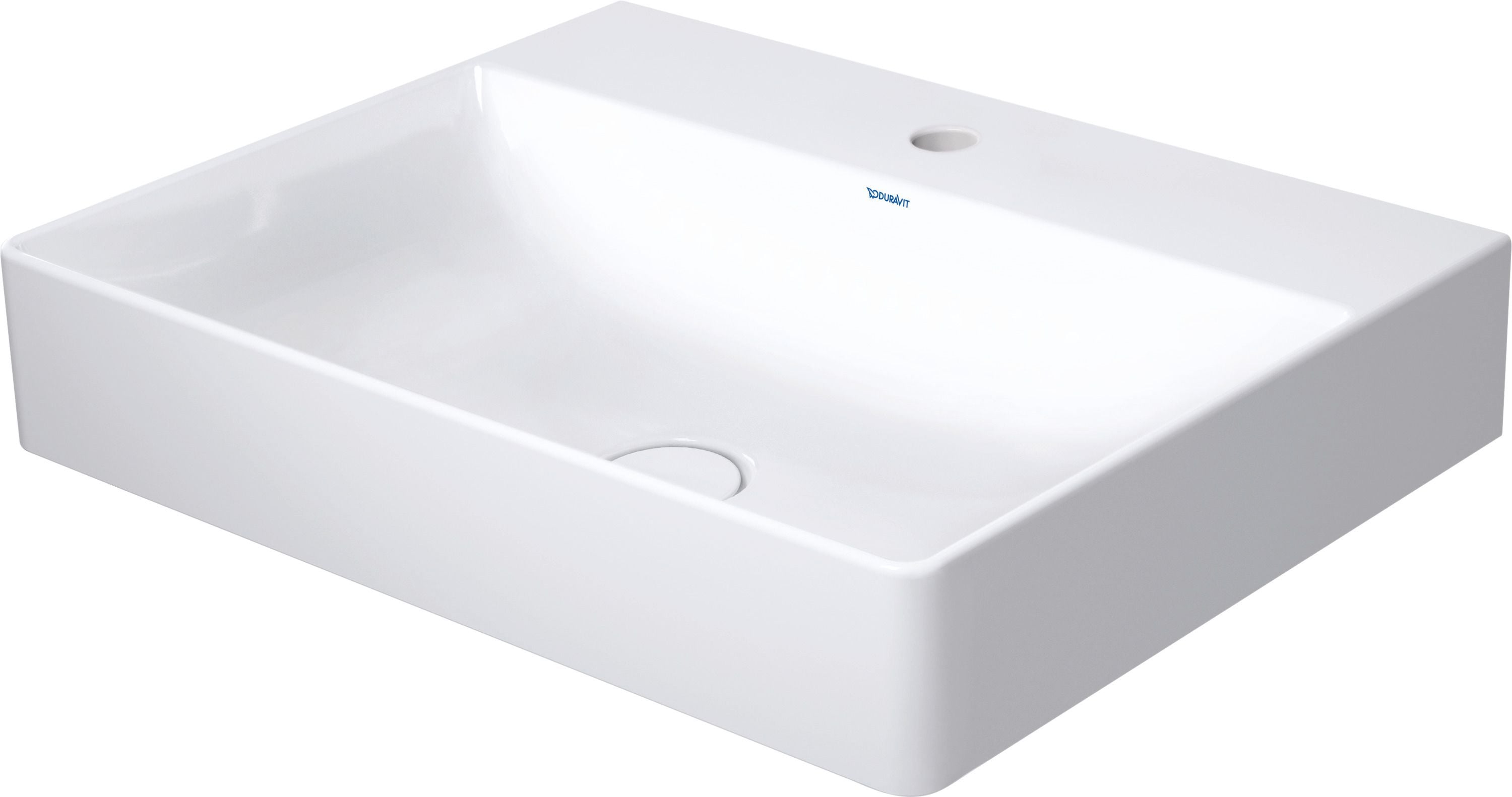 Duravit DuraSquare lavabo 60x47 cm rectangular clásico-para mueble blanco 23536000711