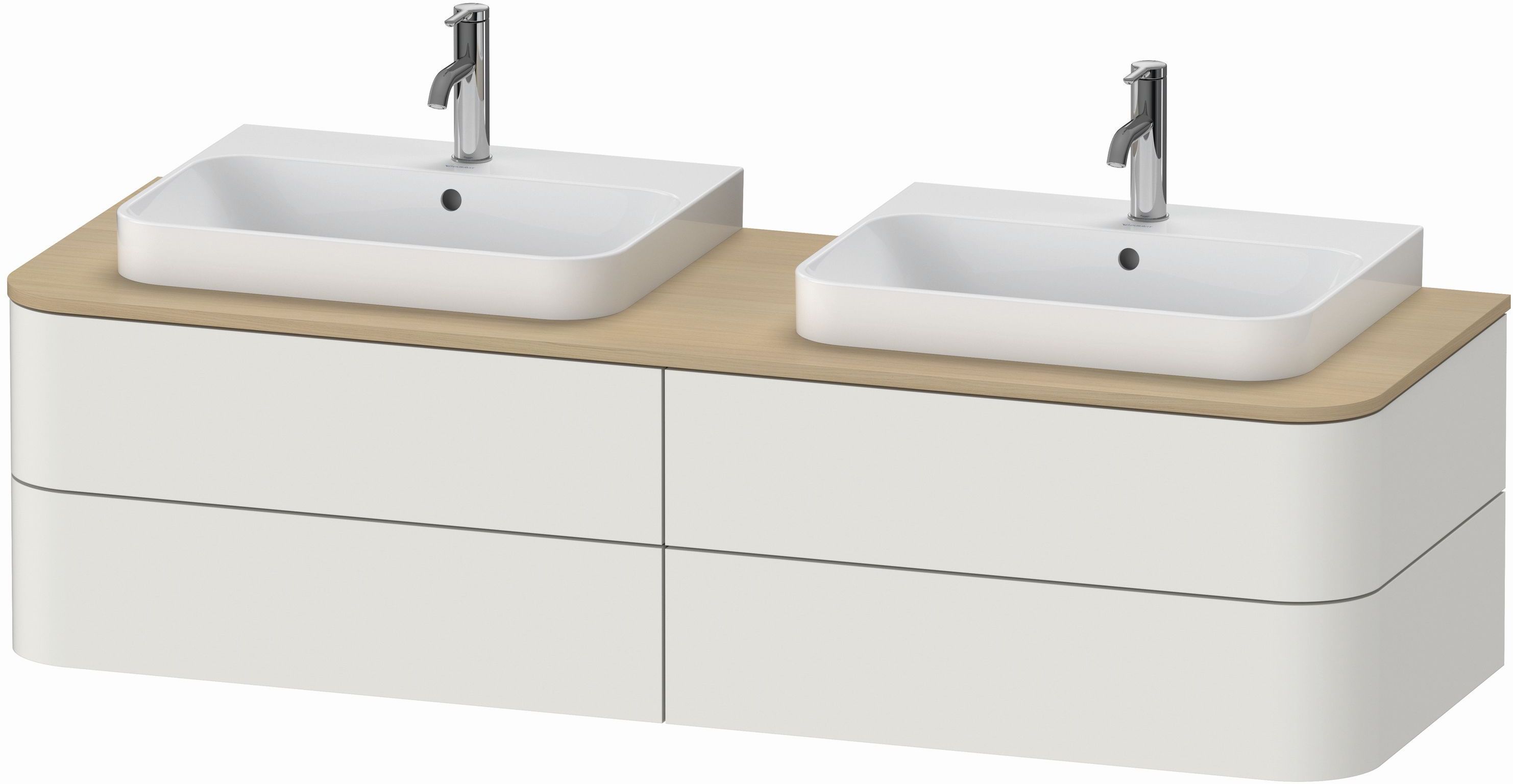 Duravit Happy D.2 armario 160x55x40.8 cm suspendido, para lavabo blanco HP4974B3939
