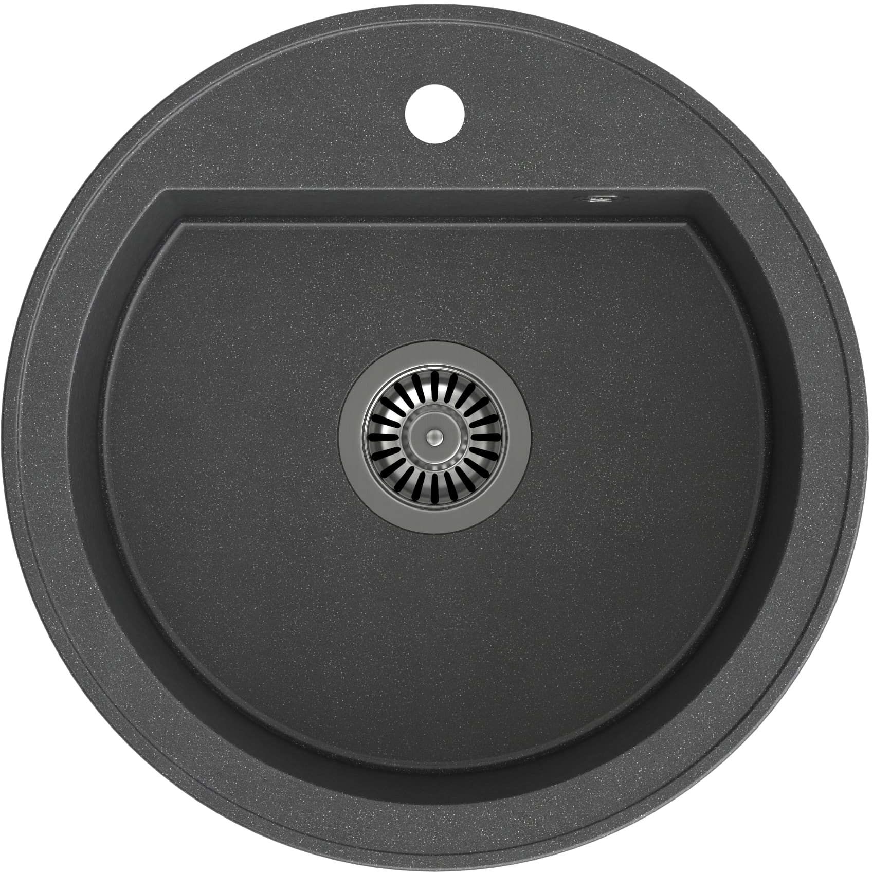 Quadron Johnny fregadero graniteq 51x51 cm negro HCQC5151CZK