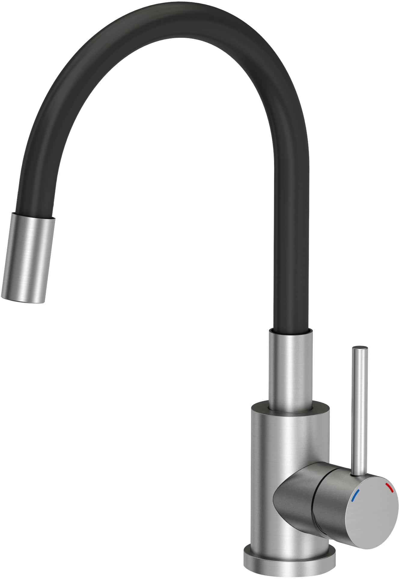 Quadron Maggie grifo de cocina de pie acero inoxidable-negro 3323503BL