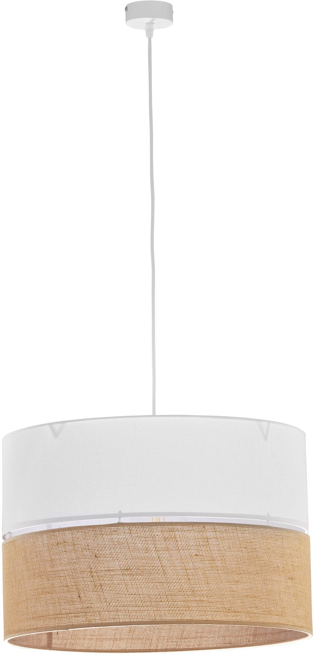 TK Lighting Linobianco lámpara colgante 3x15 W blanco-marrón 6573