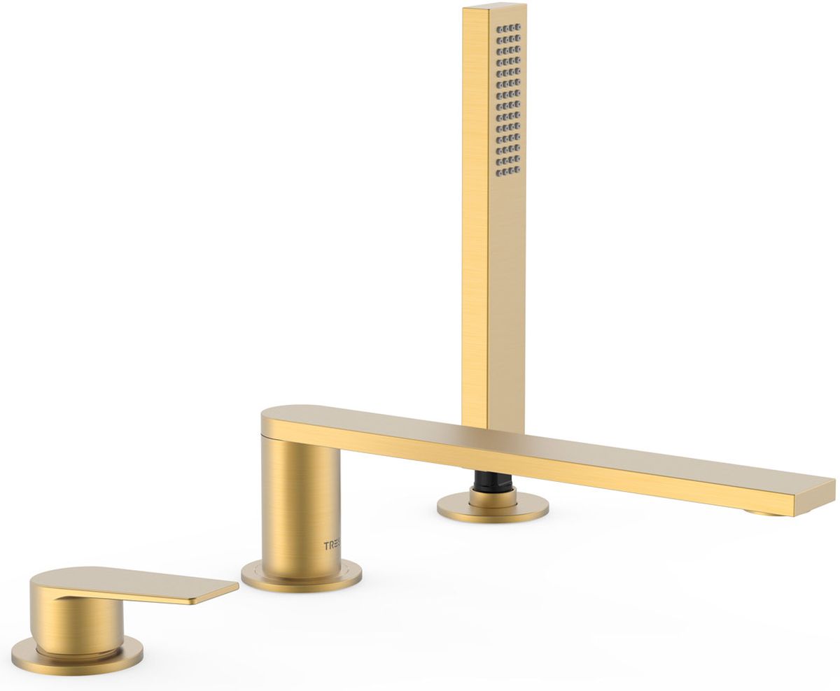 Tres Project grifo de bañera y ducha en bañera oro 21116103OM