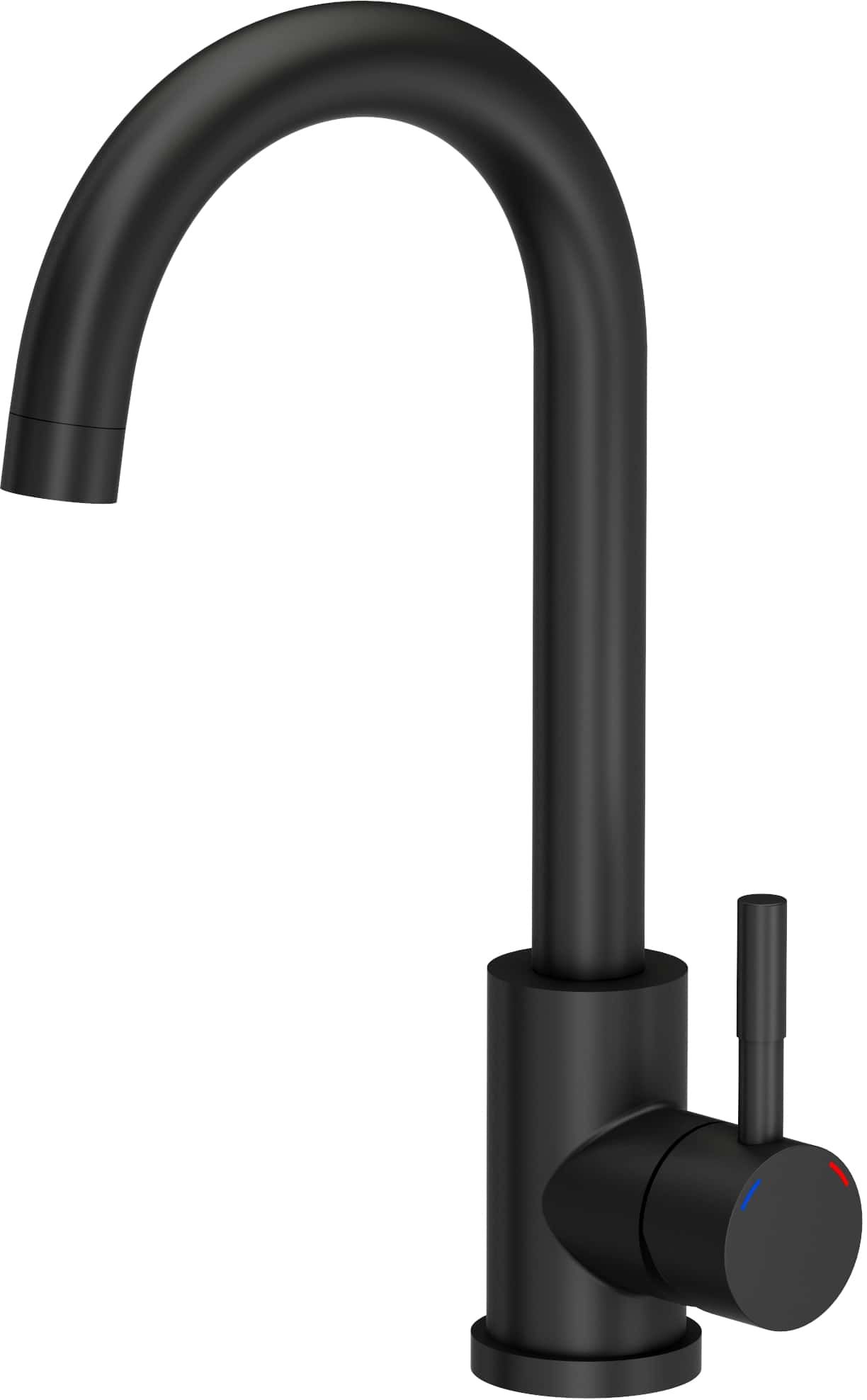 Quadron Kate grifo de cocina de pie negro 3623500_BLM