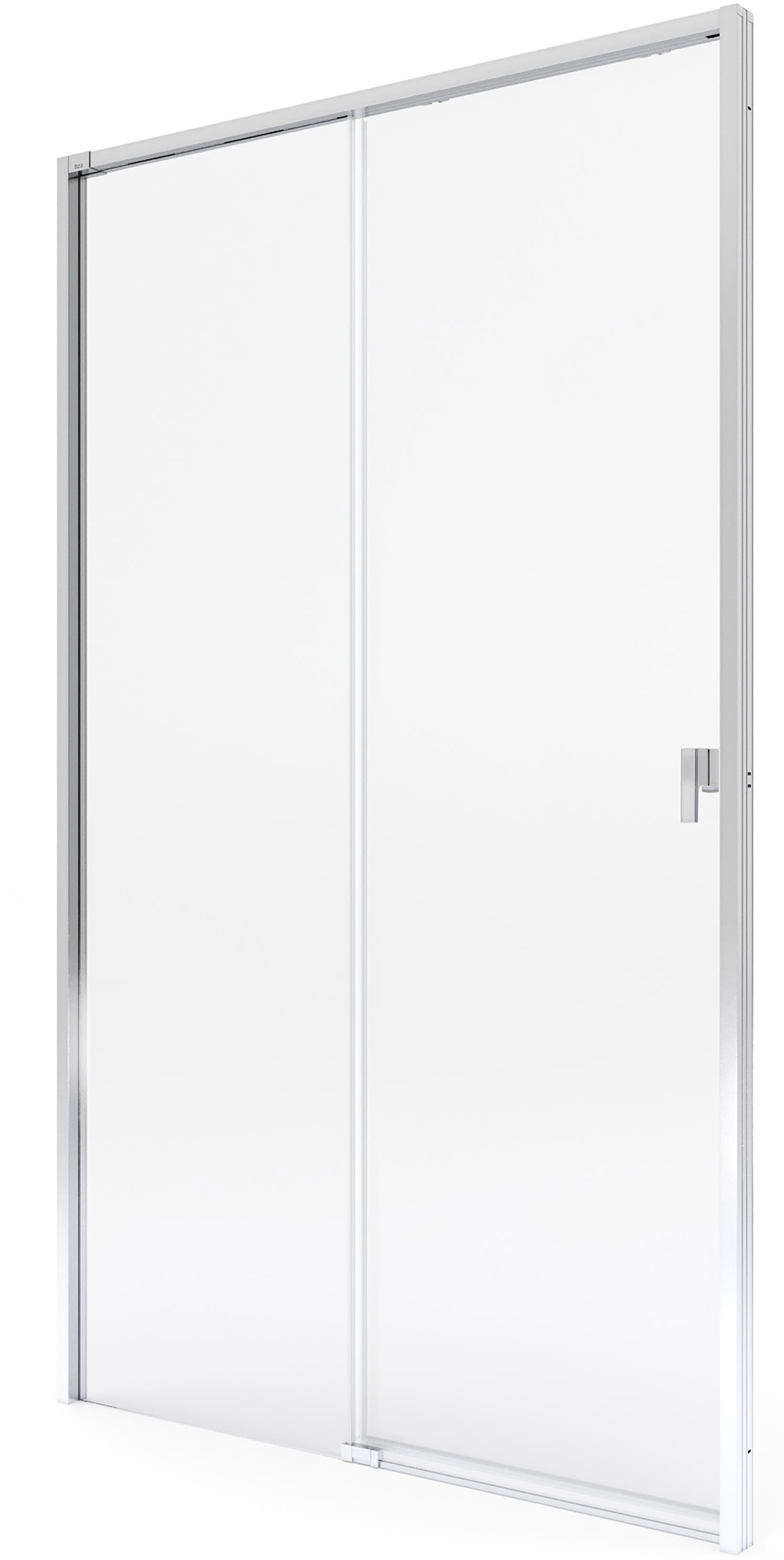 Roca Metropolis-N puerta de ducha 140 cm corredera cromo brillante/vidrio transparente AMP1314012M