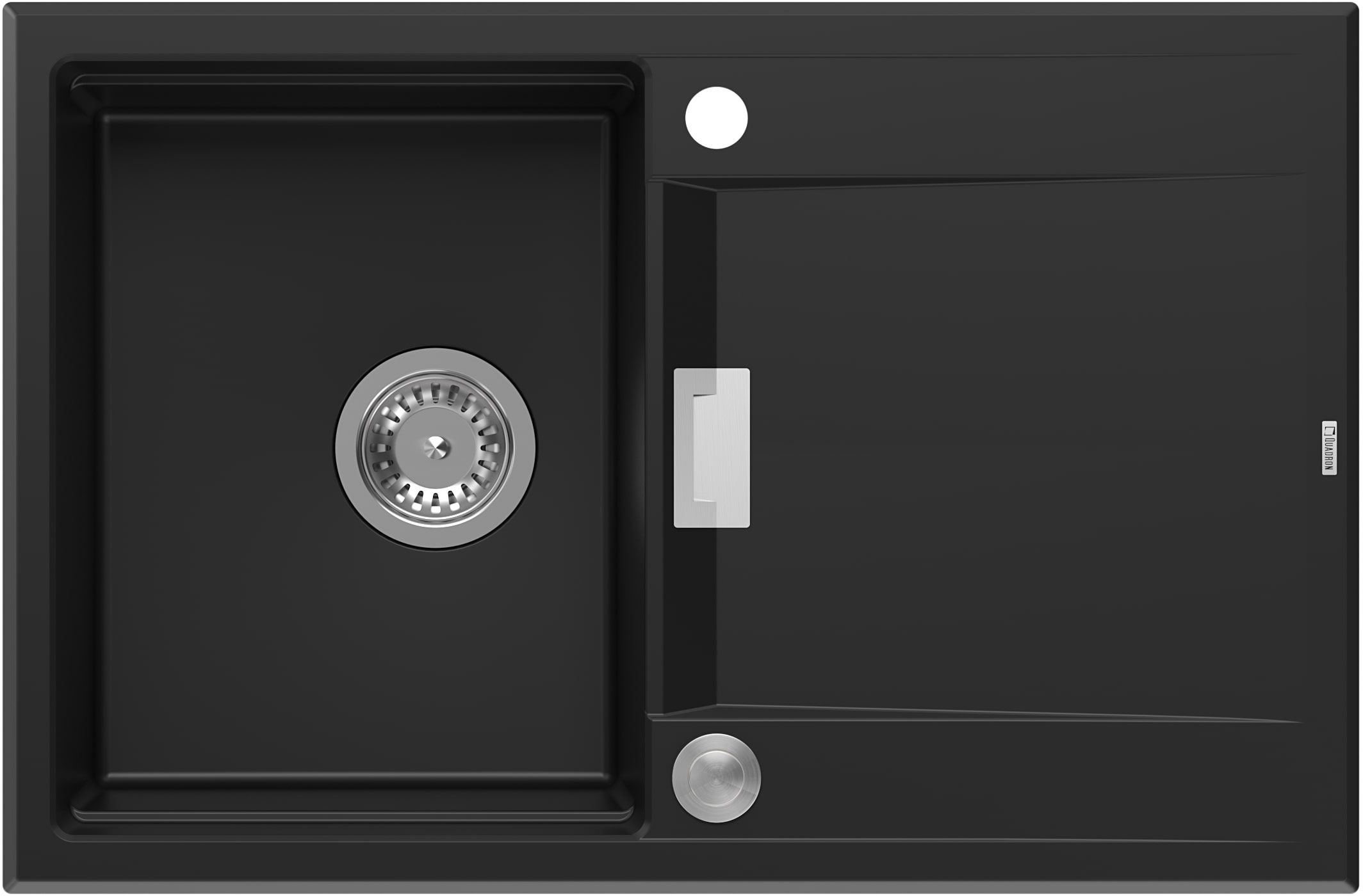 Quadron Owen fregadero graniteq 76x50 cm negro HQO7650U7_BS
