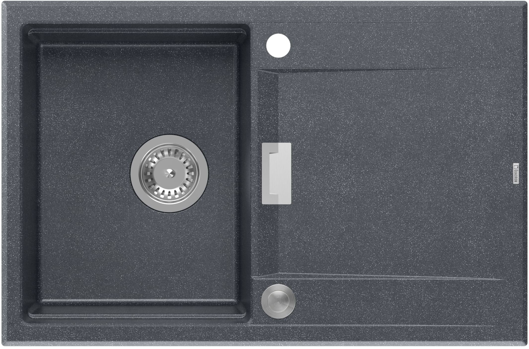 Quadron Owen fregadero graniteq 76x50 cm negro HQO7650U8_BS