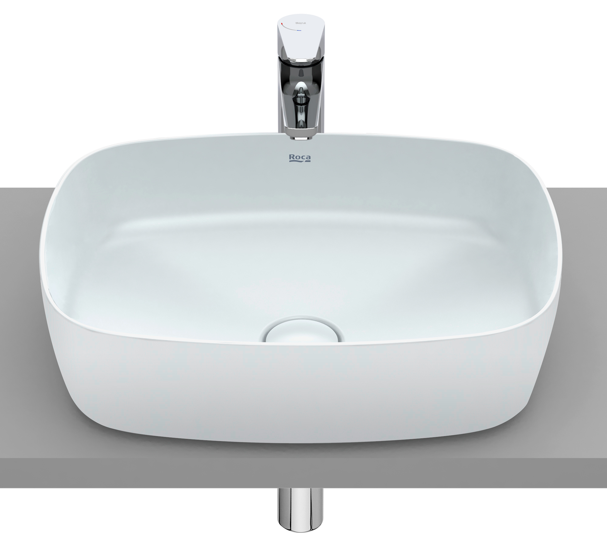 Roca Inspira lavabo 50x37 cm rectangular sobre encimera A327500630