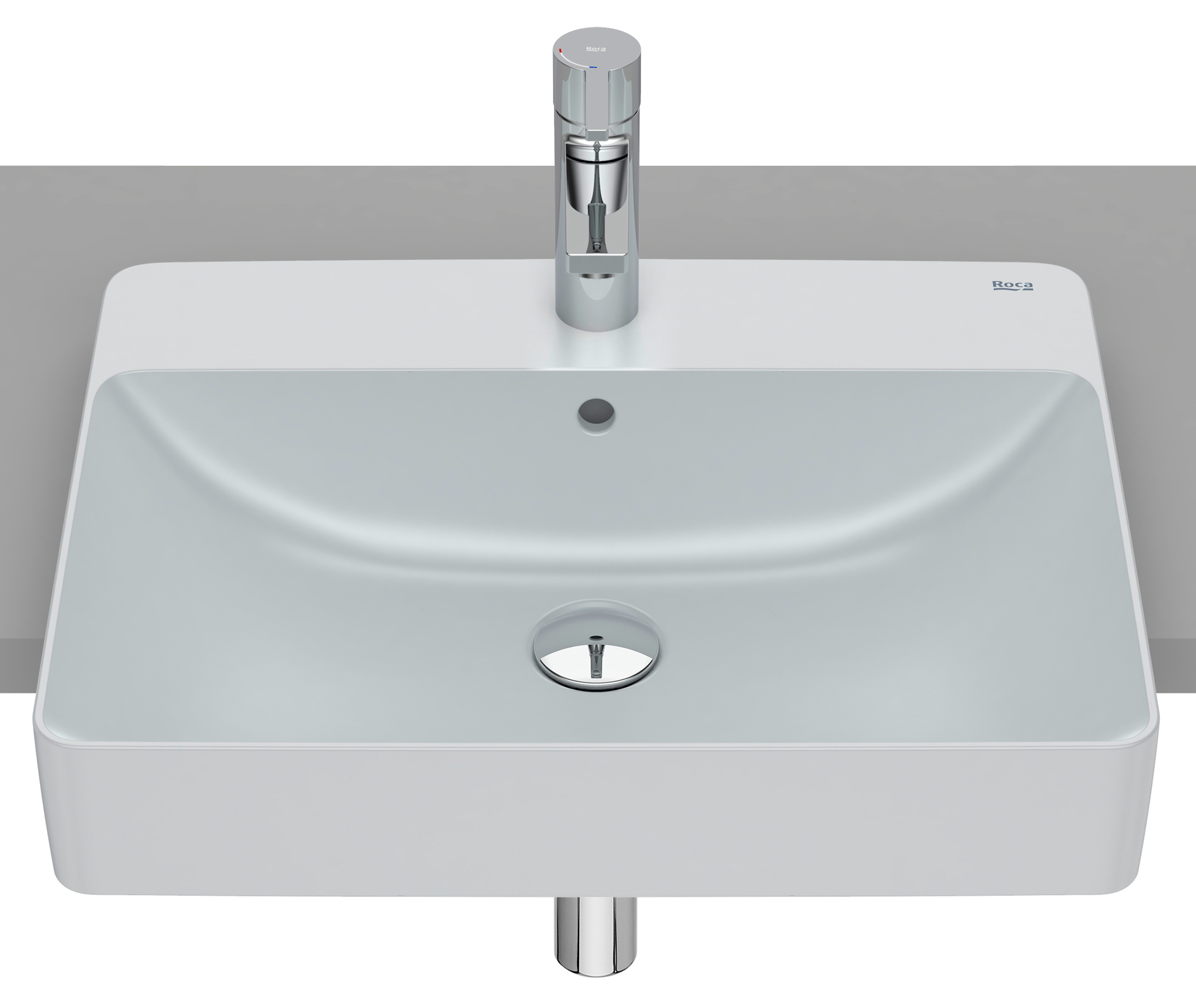 Roca Inspira lavabo 55x42 cm rectangular empotrado A32753S630