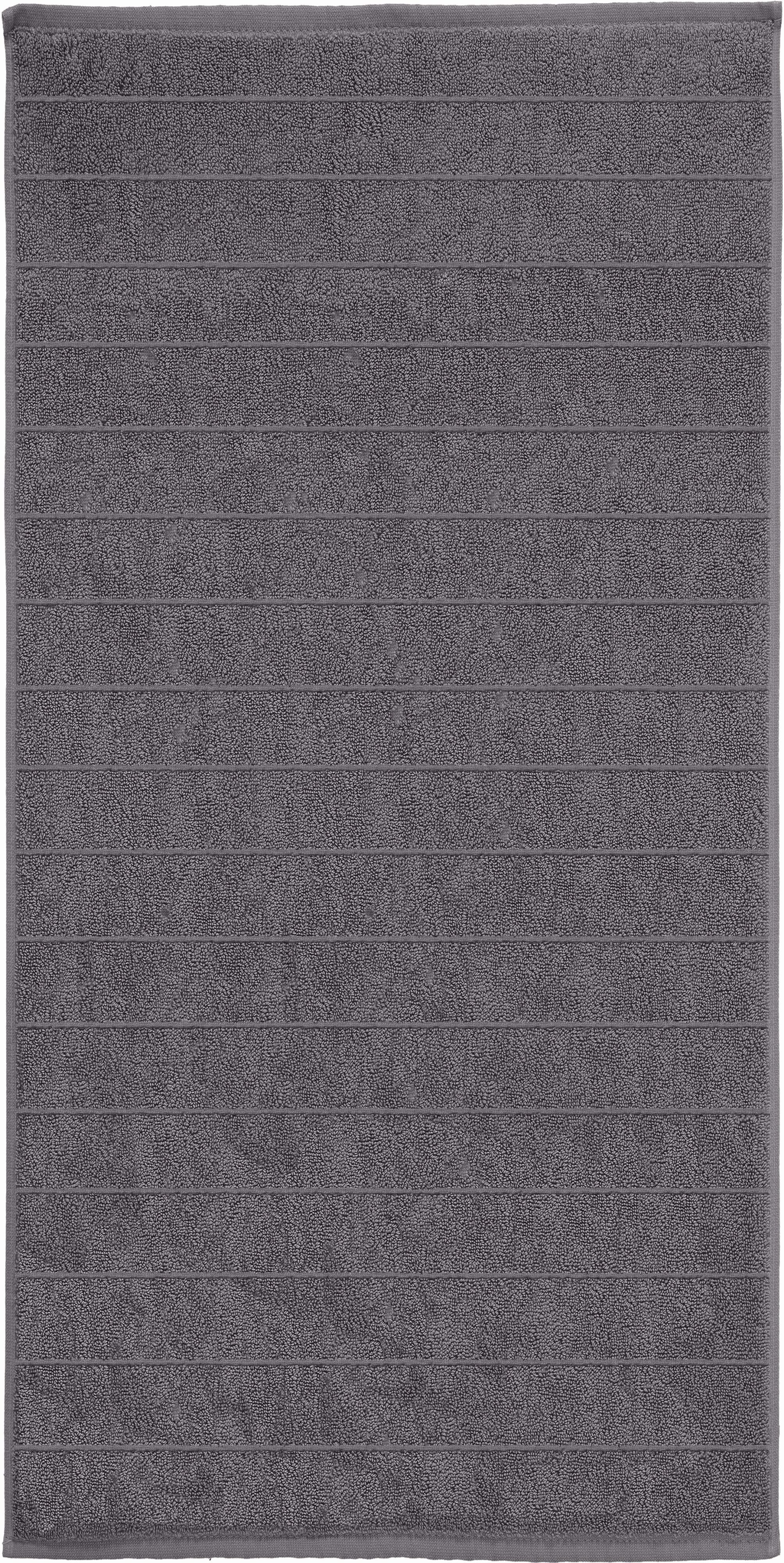 Kleine Wolke VIA toalla 100x50 cm algodón gris 3033905262