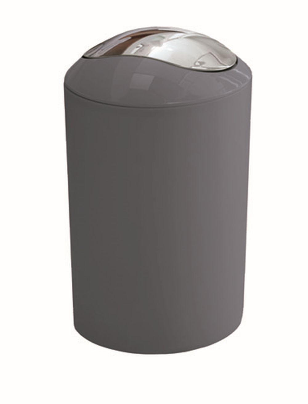 Kleine Wolke Glossy papelera 5 l cromo-gris 5063901858