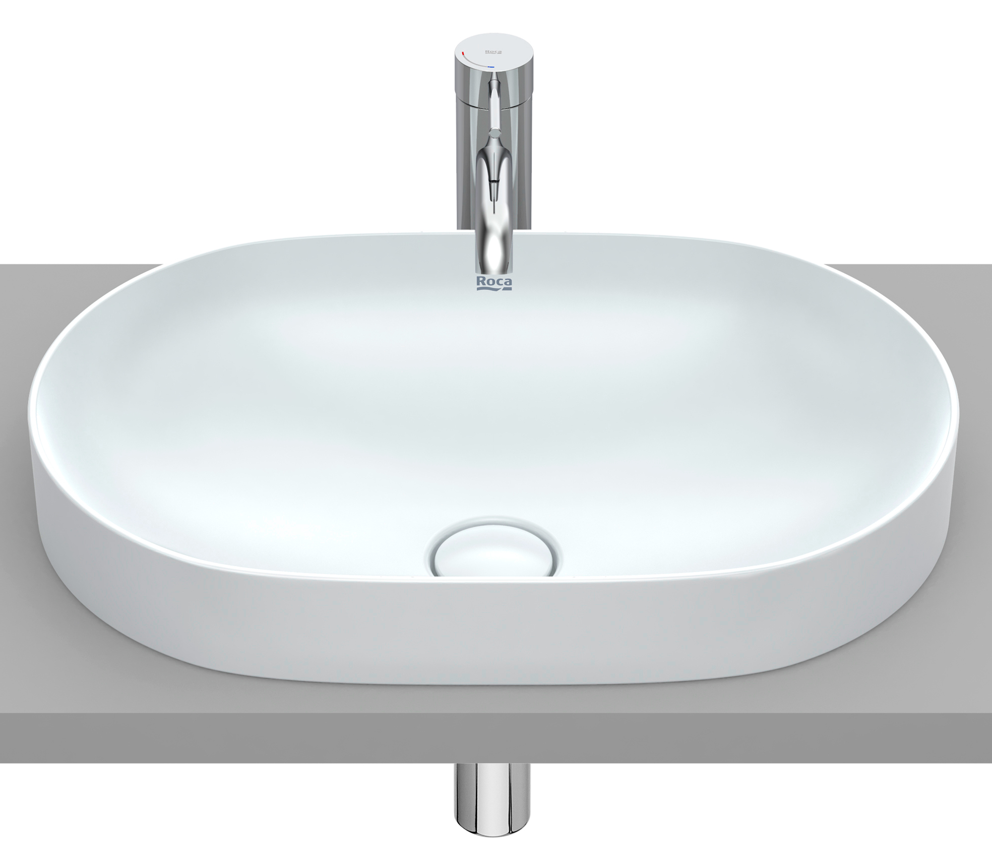 Roca Inspira lavabo 55x37 cm oval empotrado A327527630