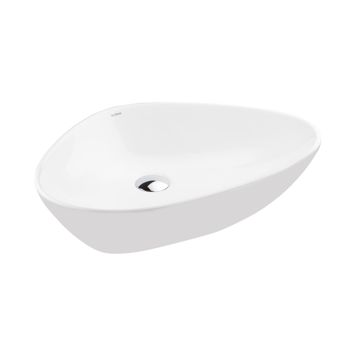 Oltens Vala lavabo 59x39 cm oval sobre encimera blanco 40325000