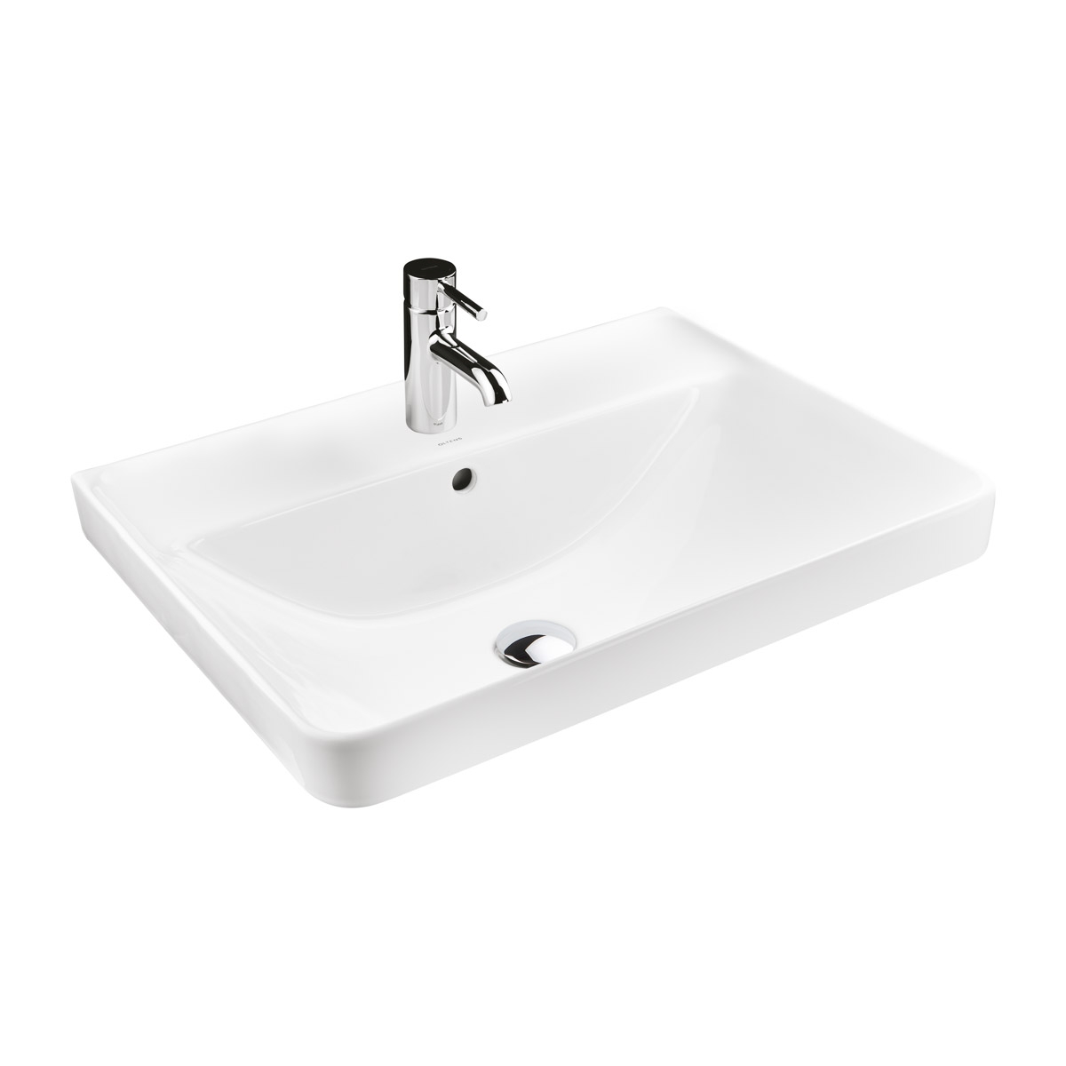 Oltens Kolma lavabo 61x47.5 cm rectangular empotrado blanco 41708000
