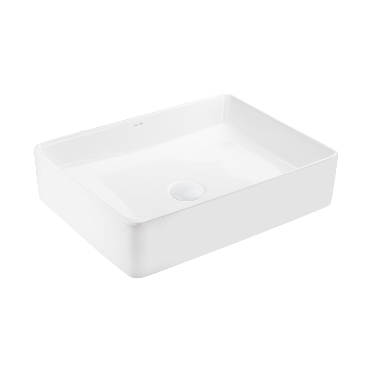 Ksuro 100 lavabo 47x36 cm rectangular sobre encimera blanco 20804000