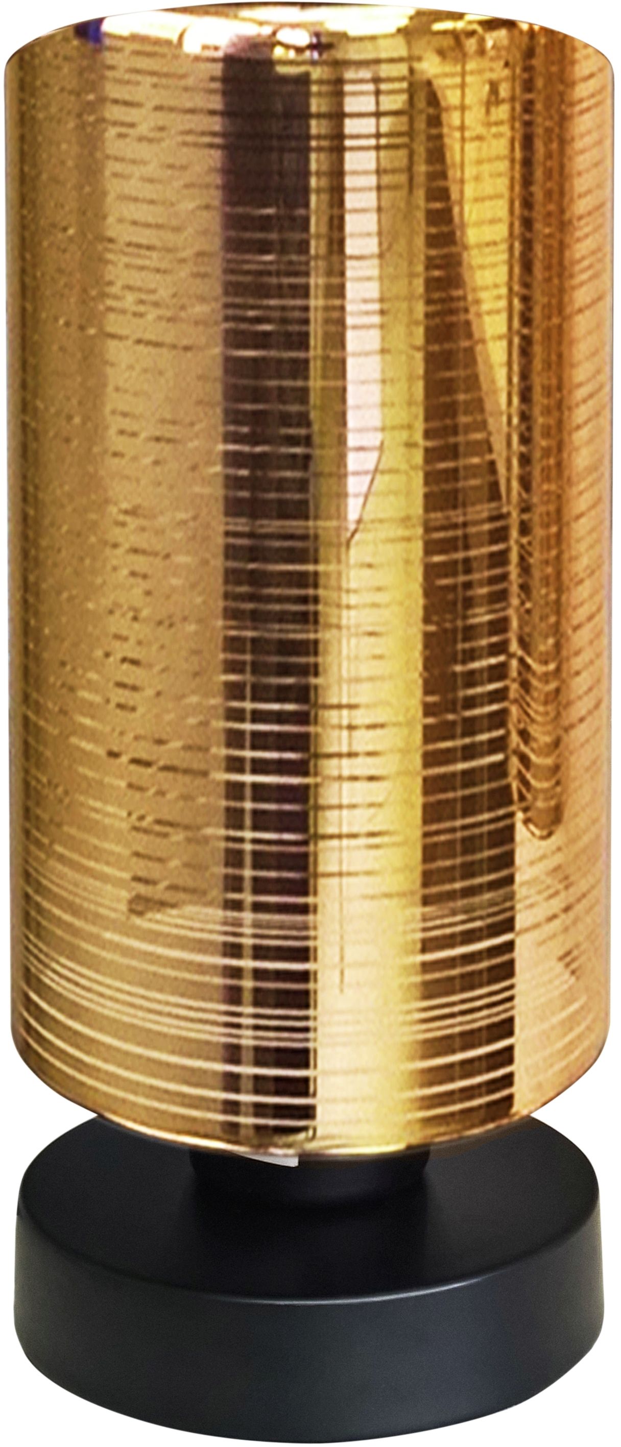Candellux Cox lámpara de sobremesa 1x60 W negro-oro 41-59376