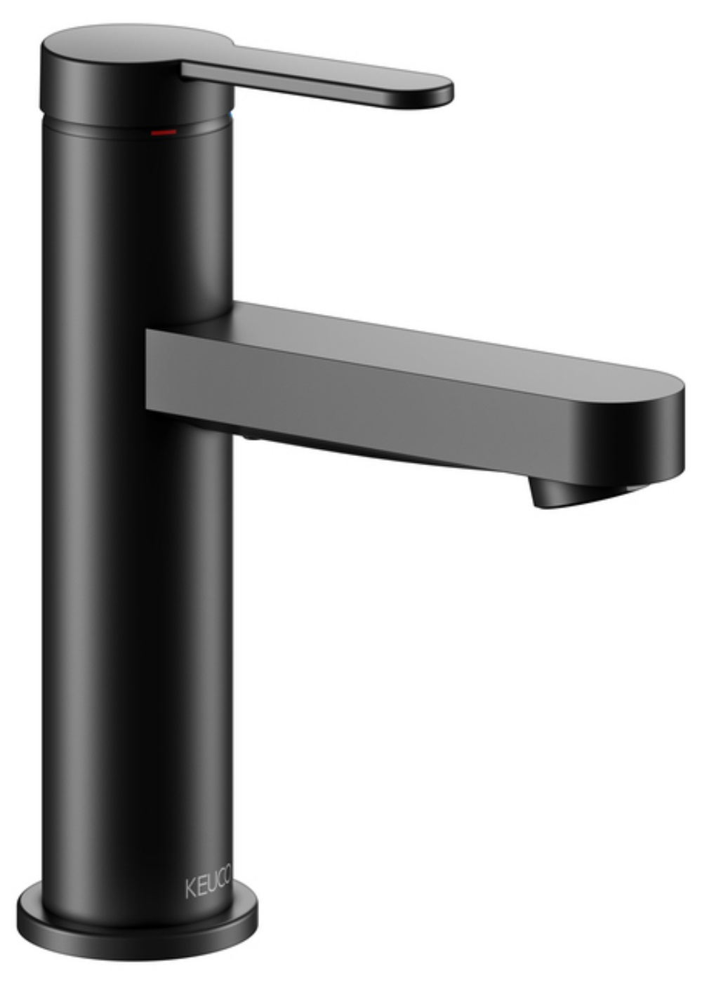 Keuco IXMO Flat grifo para lavabo de pie negro 59502373100