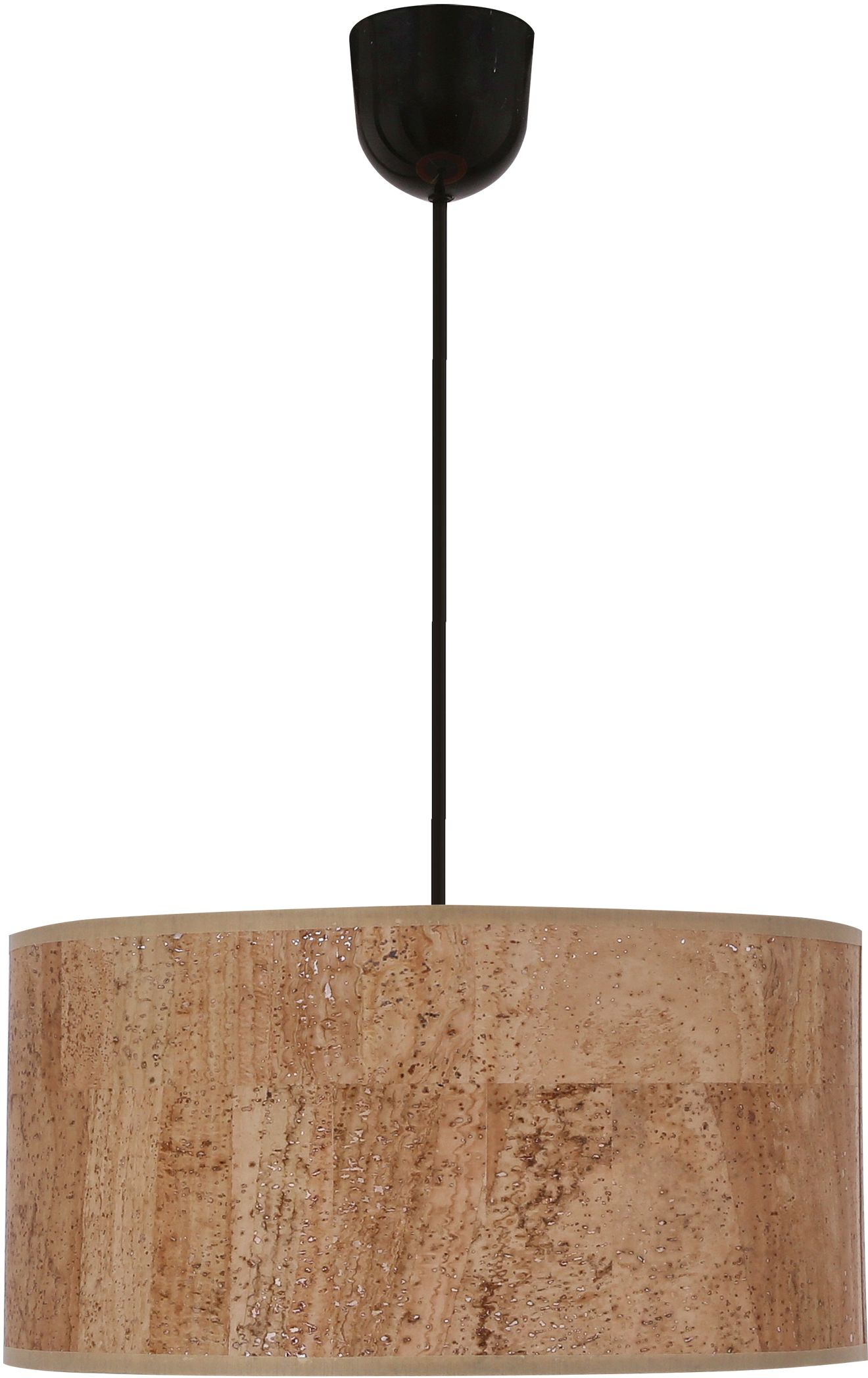 Candellux Ecoline lámpara colgante 1x60 W negro-beige 31-18519