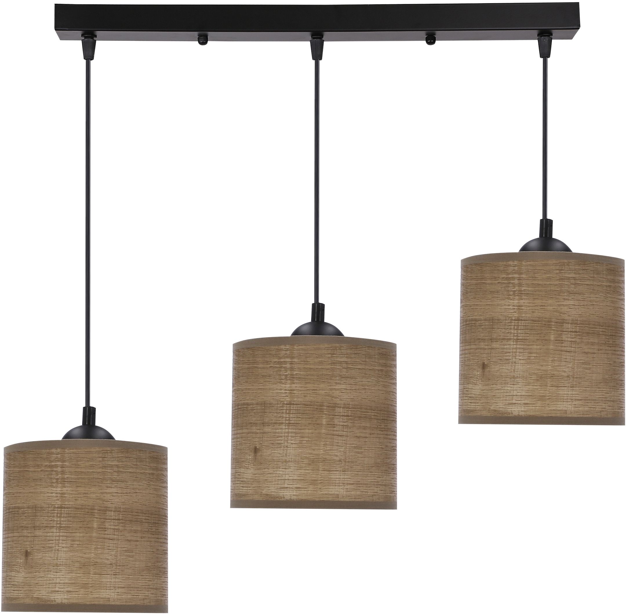 Candellux Legno lámpara colgante 4x40 W negro-beige 33-18335