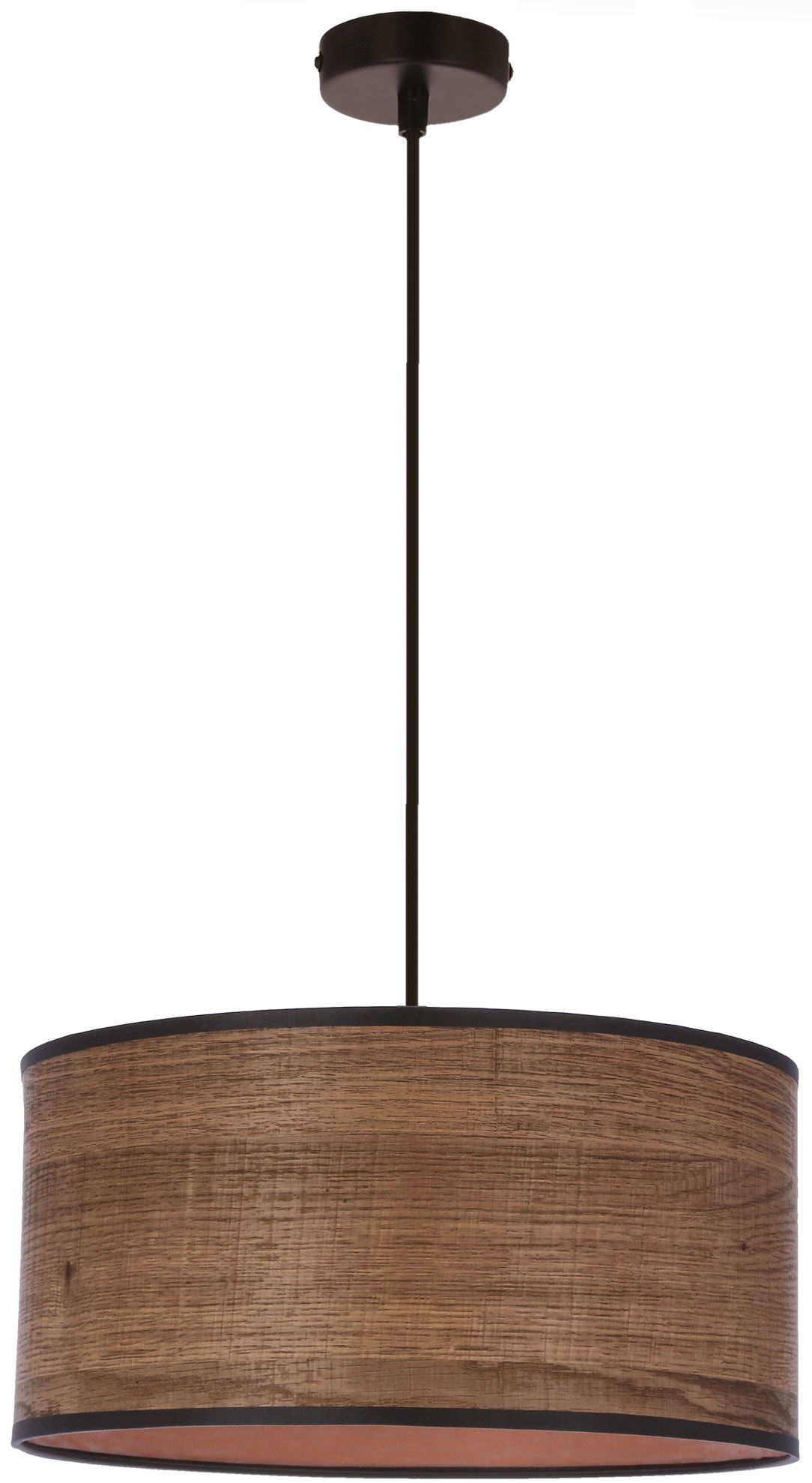 Candellux Legno lámpara colgante 1x40 W negro-madera-marrón 31-18403