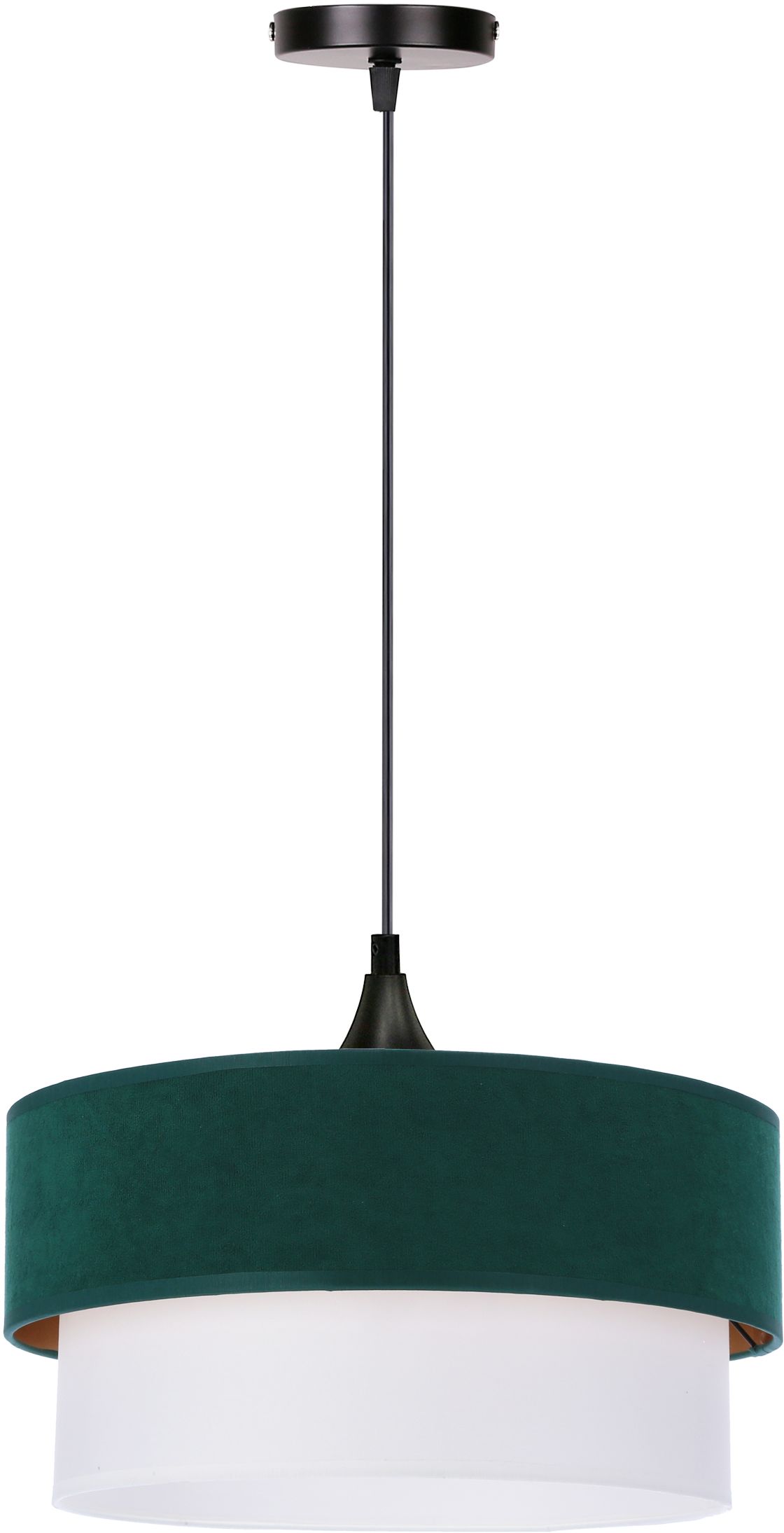 Candellux Sinagra lámpara colgante 1x60 W blanco-verde-oro 31-19691