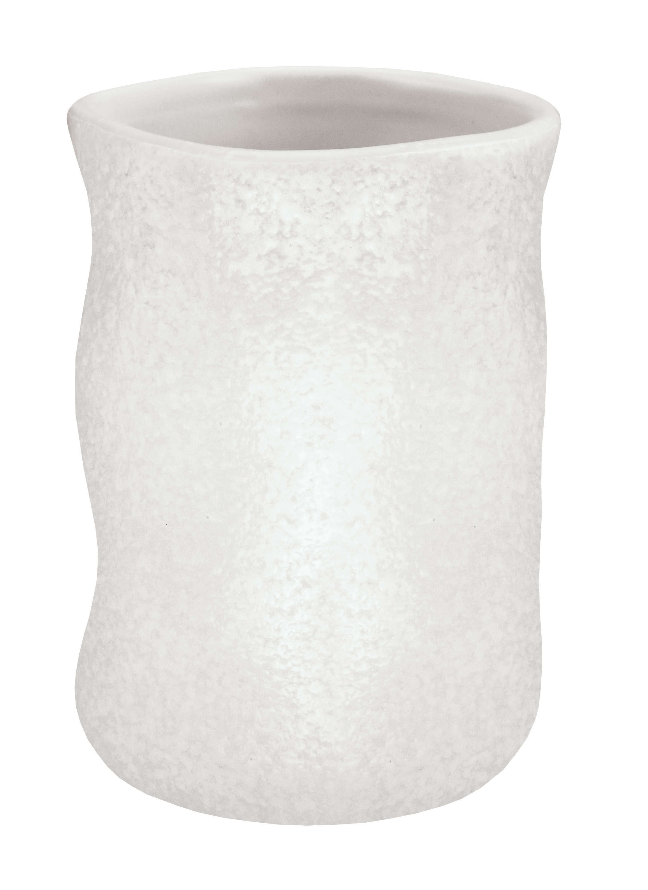 Kleine Wolke Crinkle vaso para cepillos de dientes blanco 8643100852