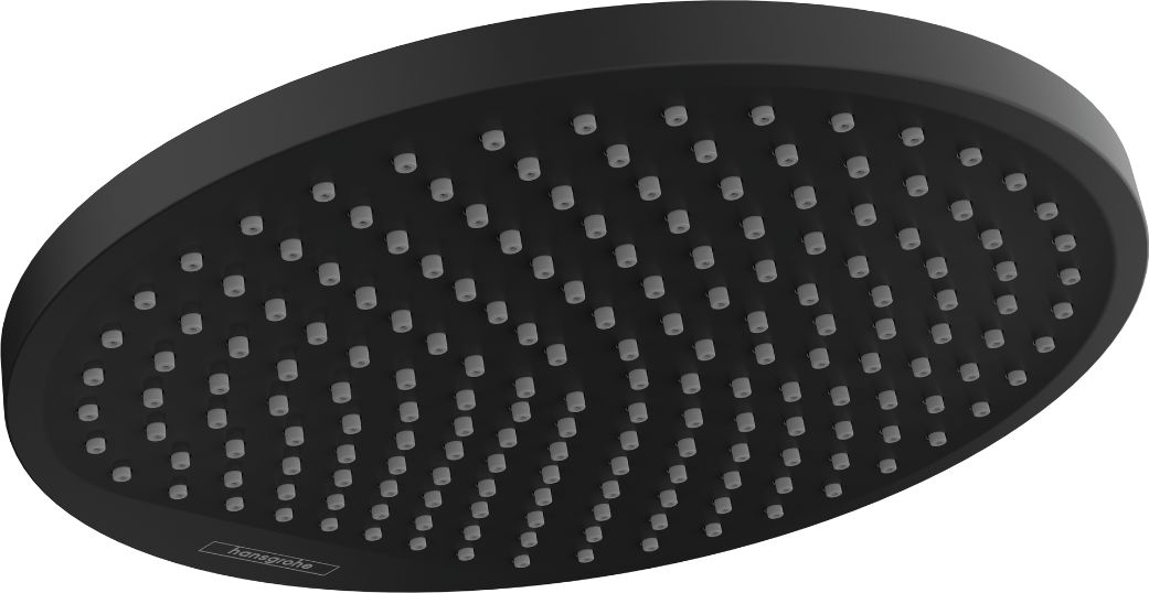 Hansgrohe Crometta ducha con efecto lluvia 24x24 cm circular negro 26724670